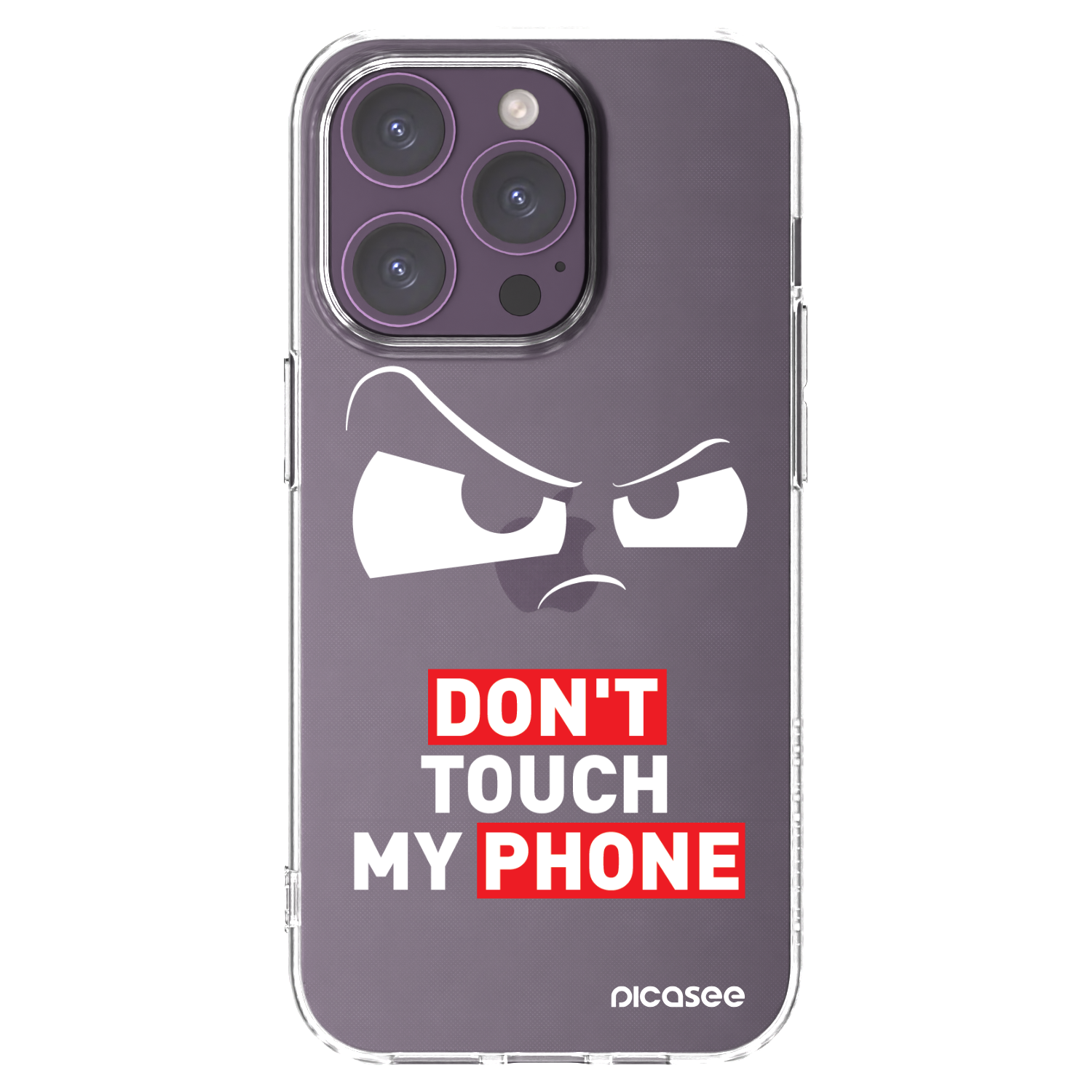 Picasee husă transparentă din silicon pentru Apple iPhone 14 Pro - Cloudy Eye - Transparent