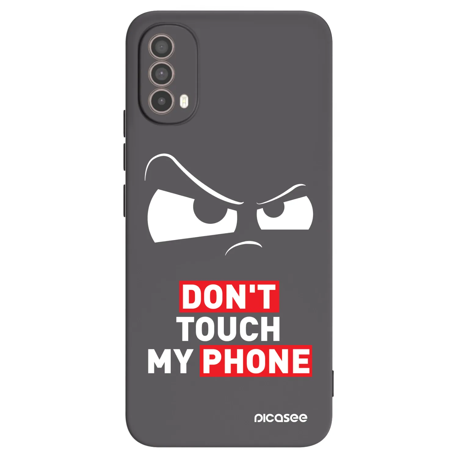 Picasee husă neagră din silicon pentru Motorola Moto E40 - Cloudy Eye - Transparent