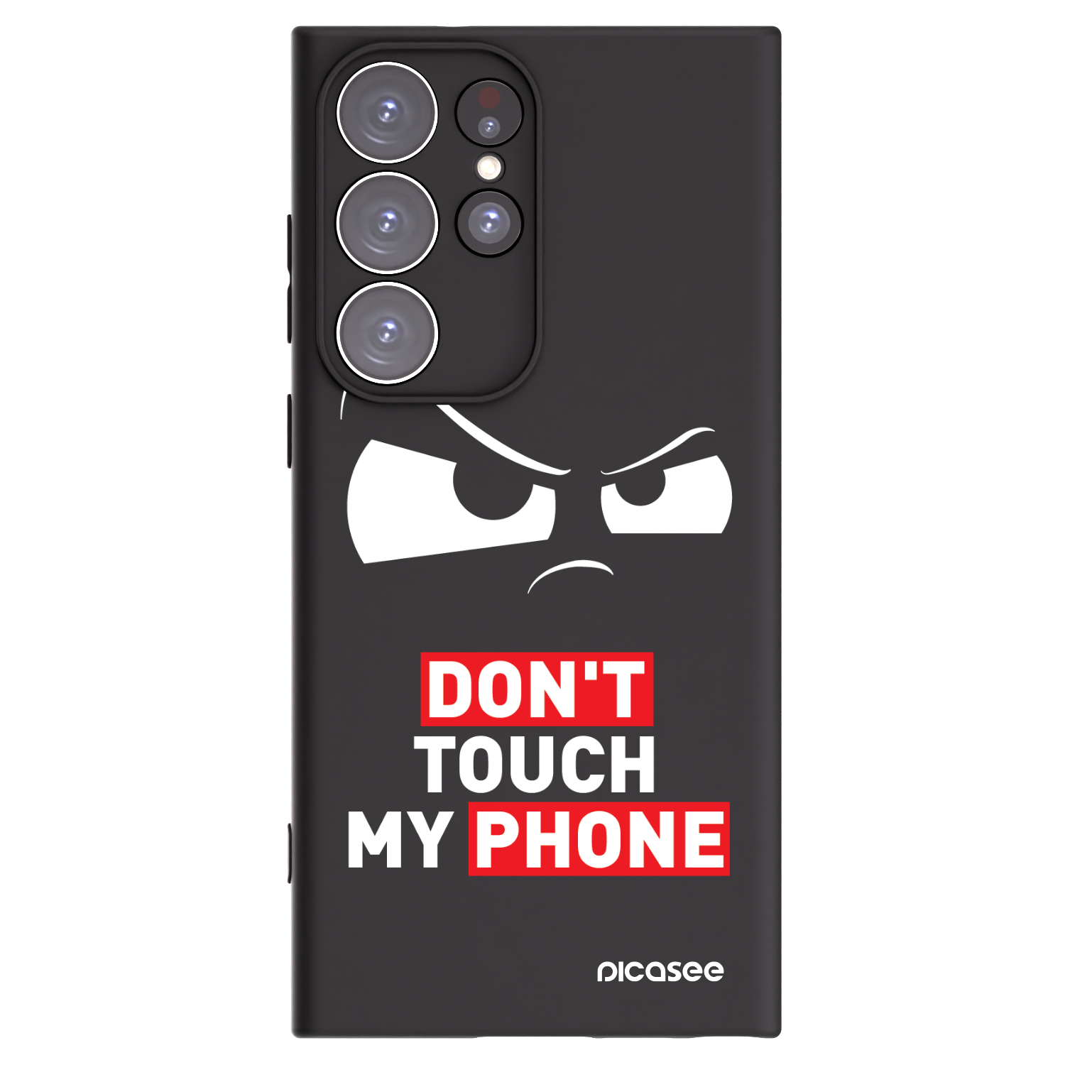 Picasee husă neagră din silicon pentru Samsung Galaxy S23 Ultra 5G - Cloudy Eye - Transparent