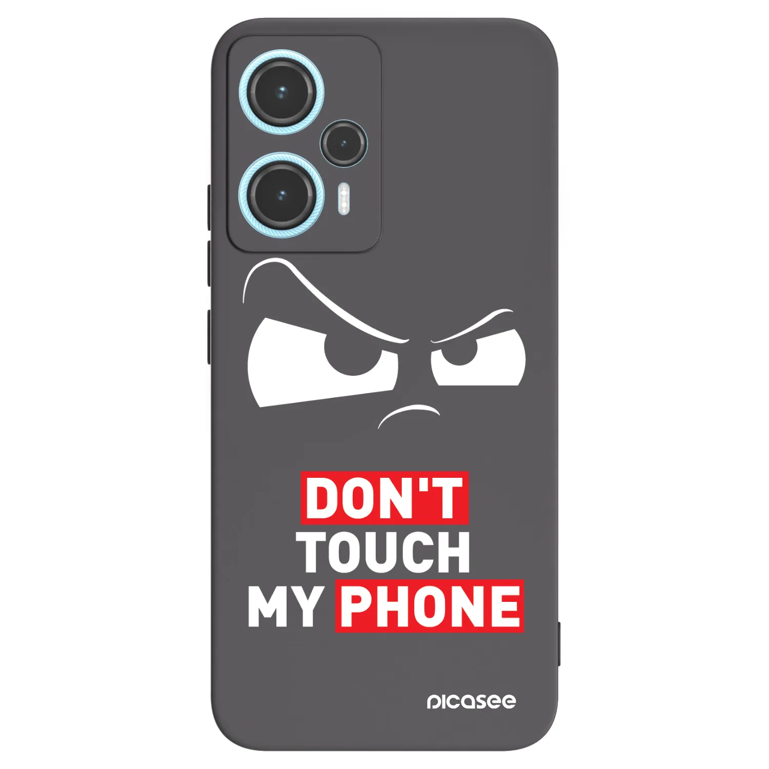 Picasee husă neagră din silicon pentru Xiaomi Poco F5 - Cloudy Eye - Transparent