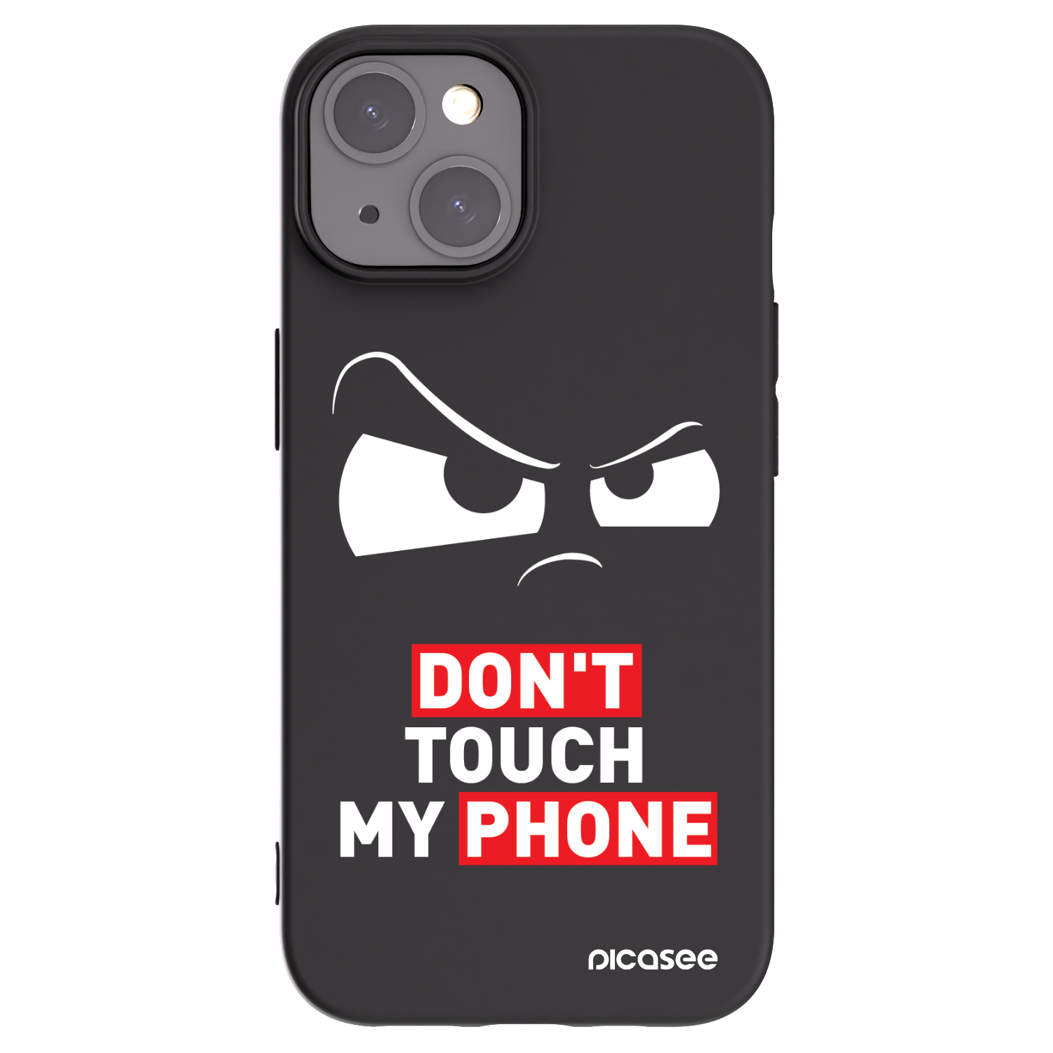 Picasee husă neagră din silicon pentru Apple iPhone 15 - Cloudy Eye - Transparent