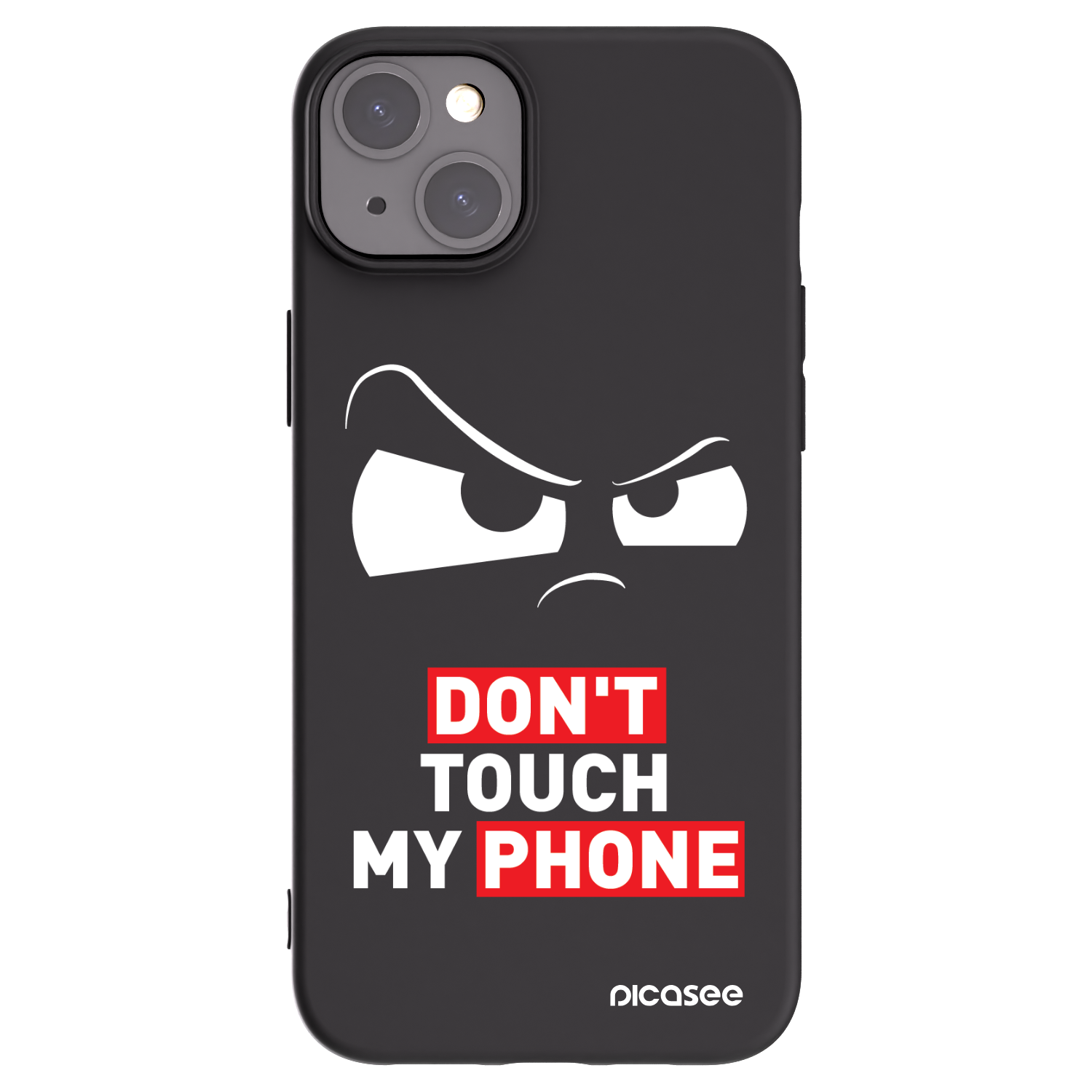 Picasee husă neagră din silicon pentru Apple iPhone 15 Plus - Cloudy Eye - Transparent