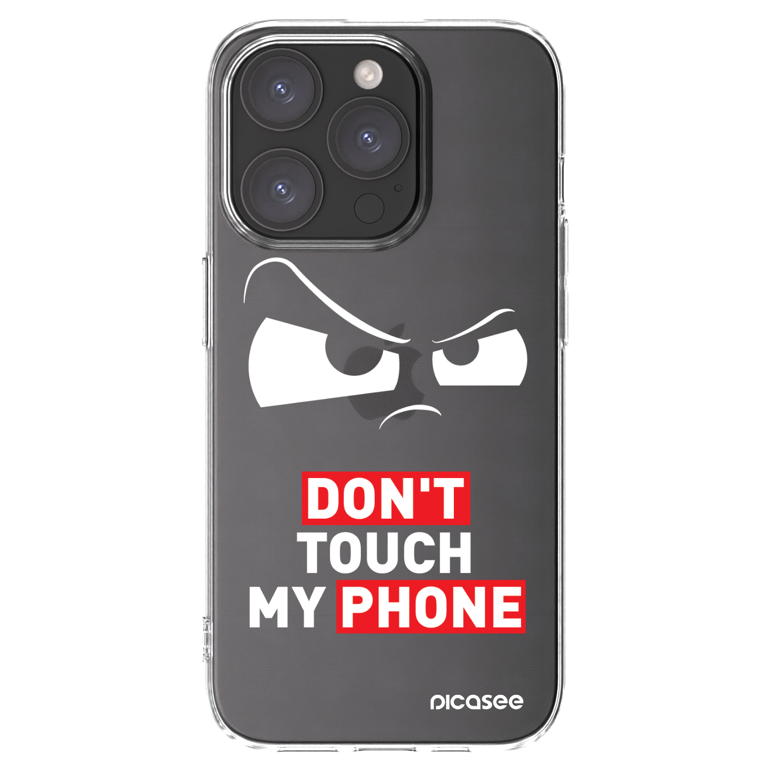 Picasee husă transparentă din silicon pentru Apple iPhone 15 Pro - Cloudy Eye - Transparent