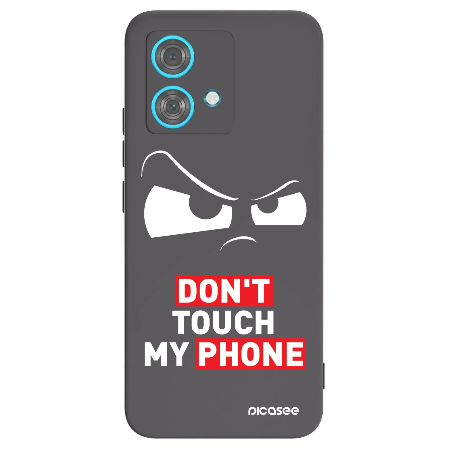 Picasee husă neagră din silicon pentru Motorola Edge 40 Neo - Cloudy Eye - Transparent