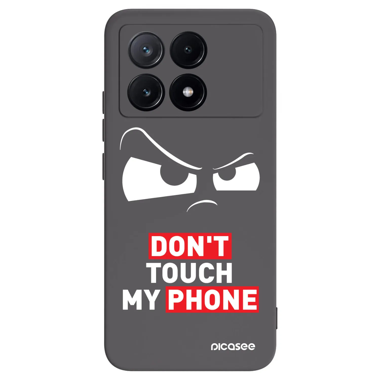 Picasee husă neagră din silicon pentru Xiaomi Poco X6 Pro - Cloudy Eye - Transparent