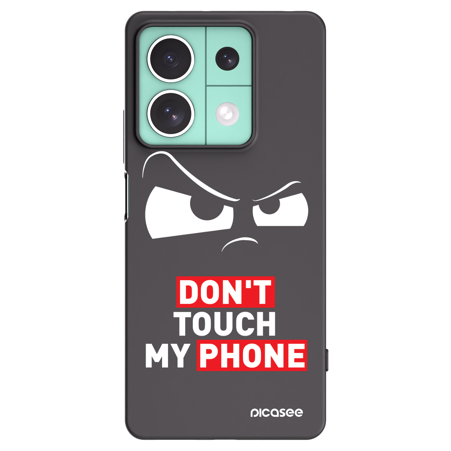 Picasee husă neagră din silicon pentru Xiaomi Redmi Note 13 5G - Cloudy Eye - Transparent