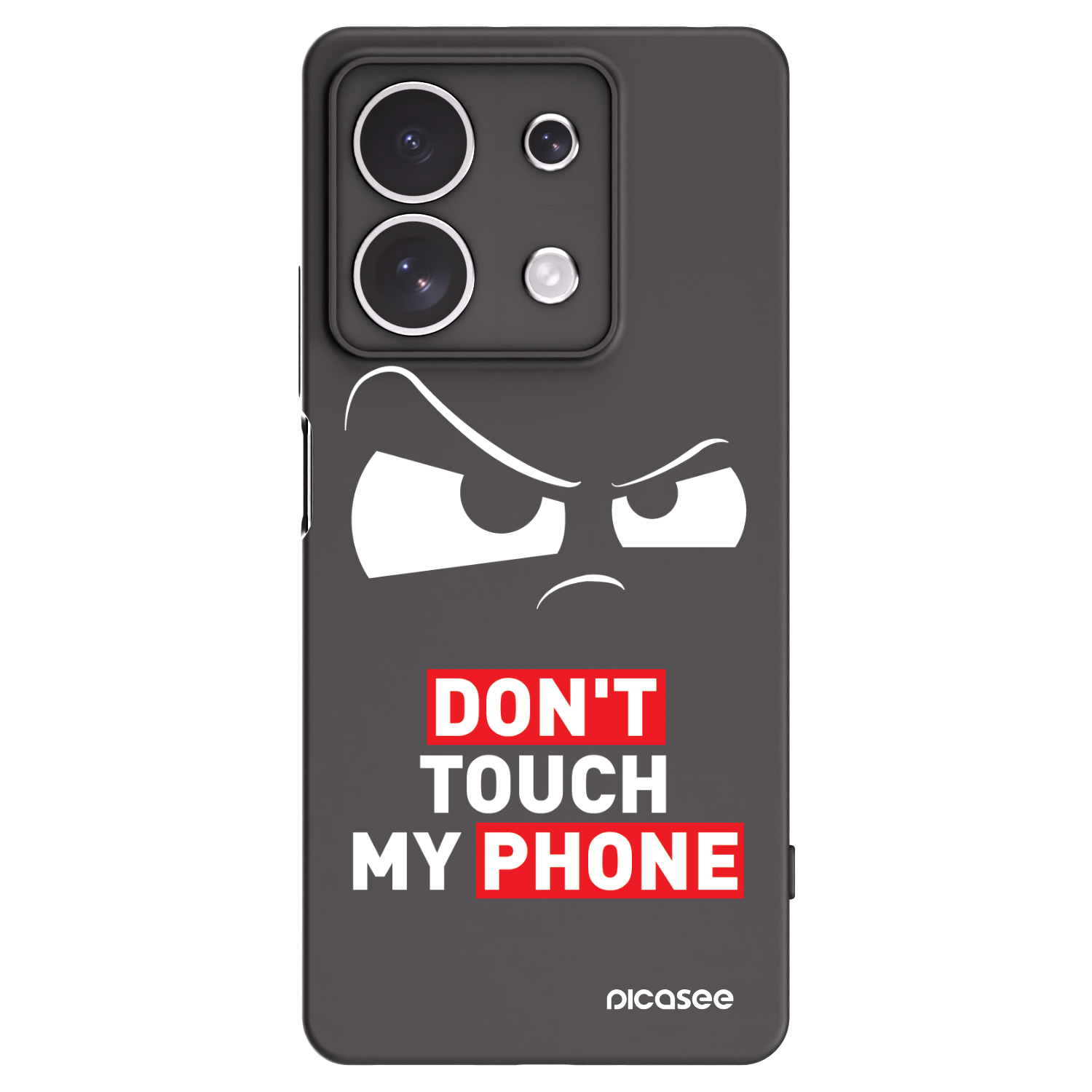 Picasee husă neagră din silicon pentru Xiaomi Redmi Note 13 4G - Cloudy Eye - Transparent