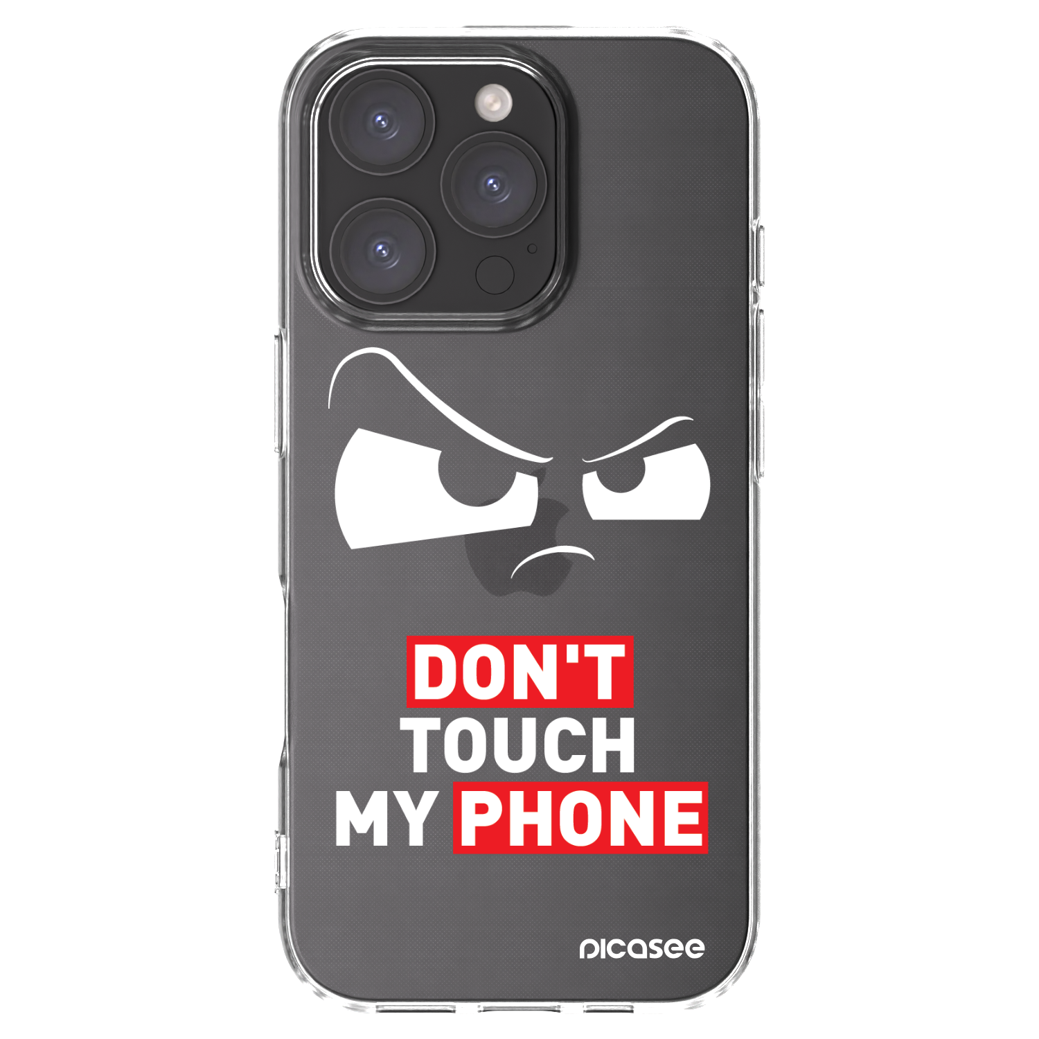 Picasee husă transparentă din silicon pentru Apple iPhone 16 Pro - Cloudy Eye - Transparent