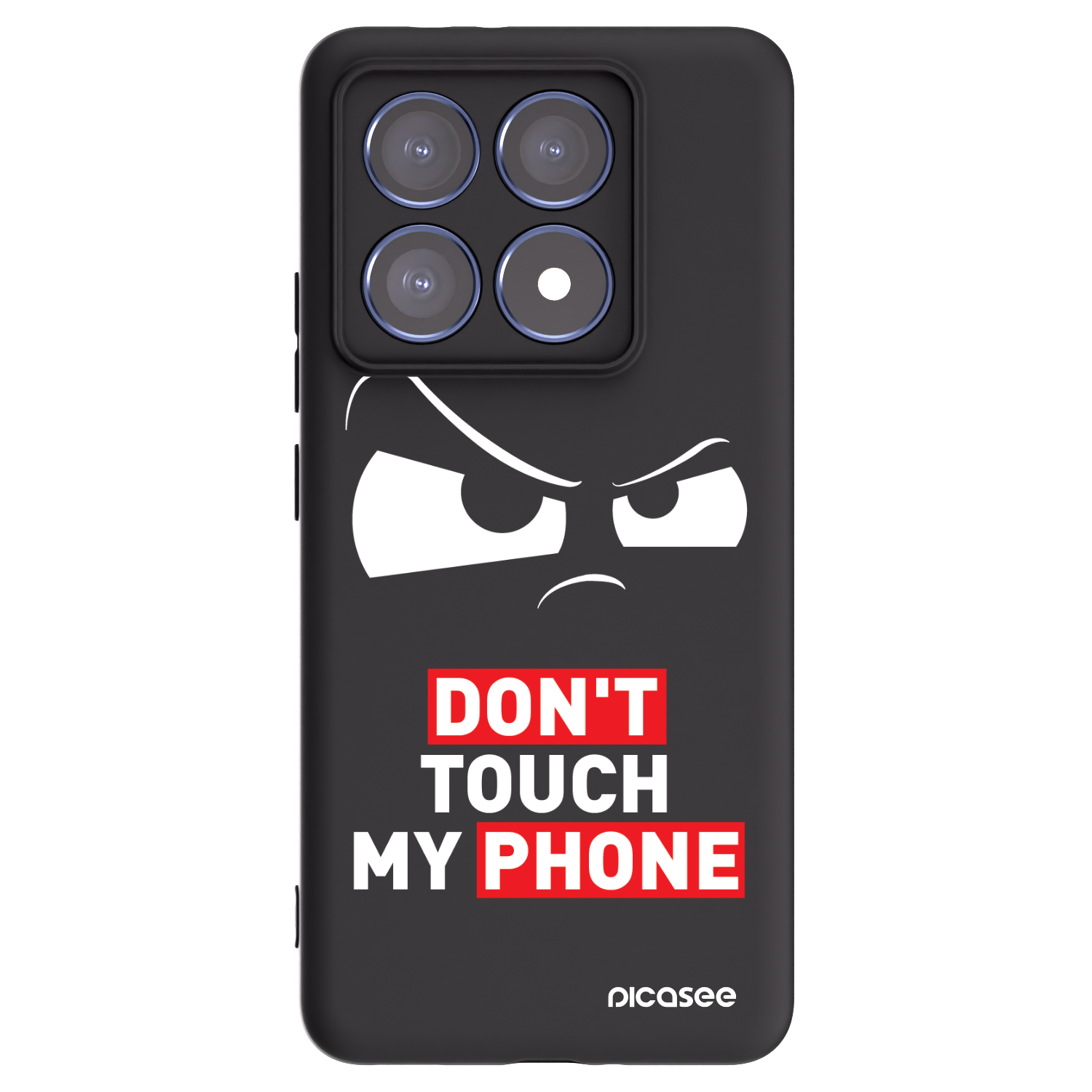 Picasee husă neagră din silicon pentru Xiaomi 14T Pro - Cloudy Eye - Transparent