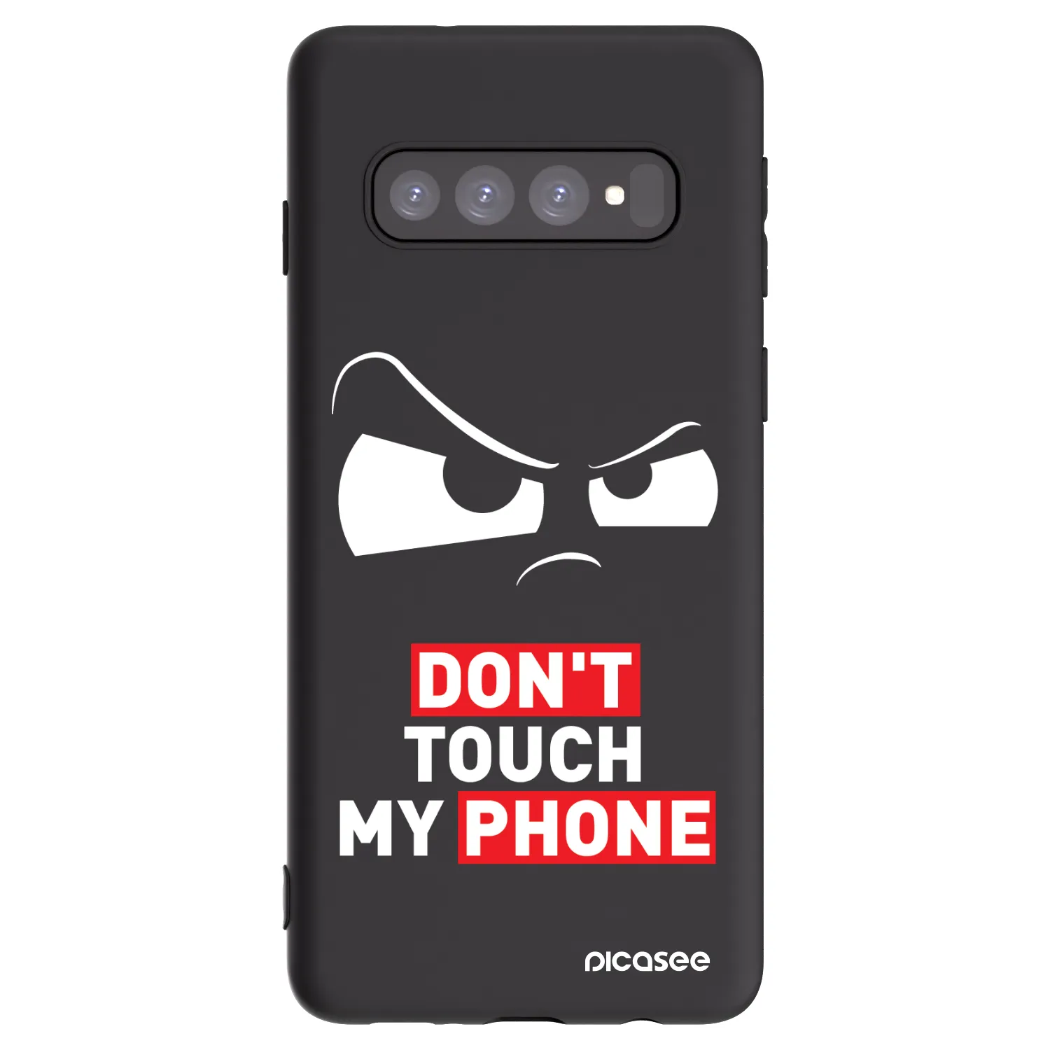 Picasee husă neagră din silicon pentru Samsung Galaxy S10 G973 - Cloudy Eye - Transparent