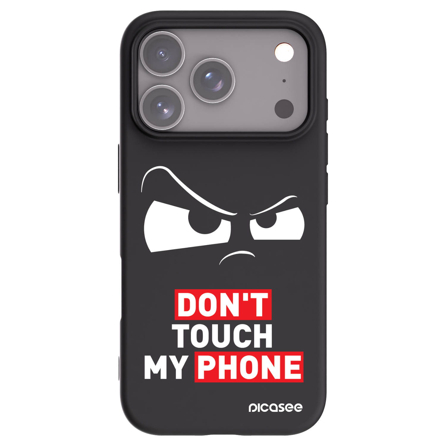 Picasee husă neagră din silicon pentru Apple iPhone 17 Pro - Cloudy Eye - Transparent