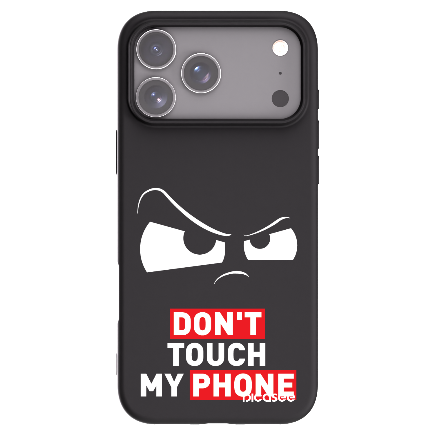 Picasee husă neagră din silicon pentru Apple iPhone 17 Pro Max - Cloudy Eye - Transparent