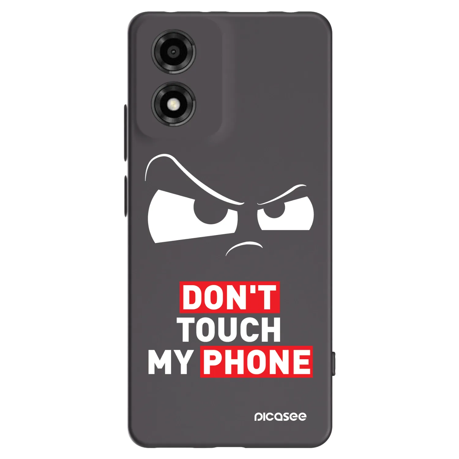 Picasee husă neagră din silicon pentru Motorola Moto E14 - Cloudy Eye - Transparent
