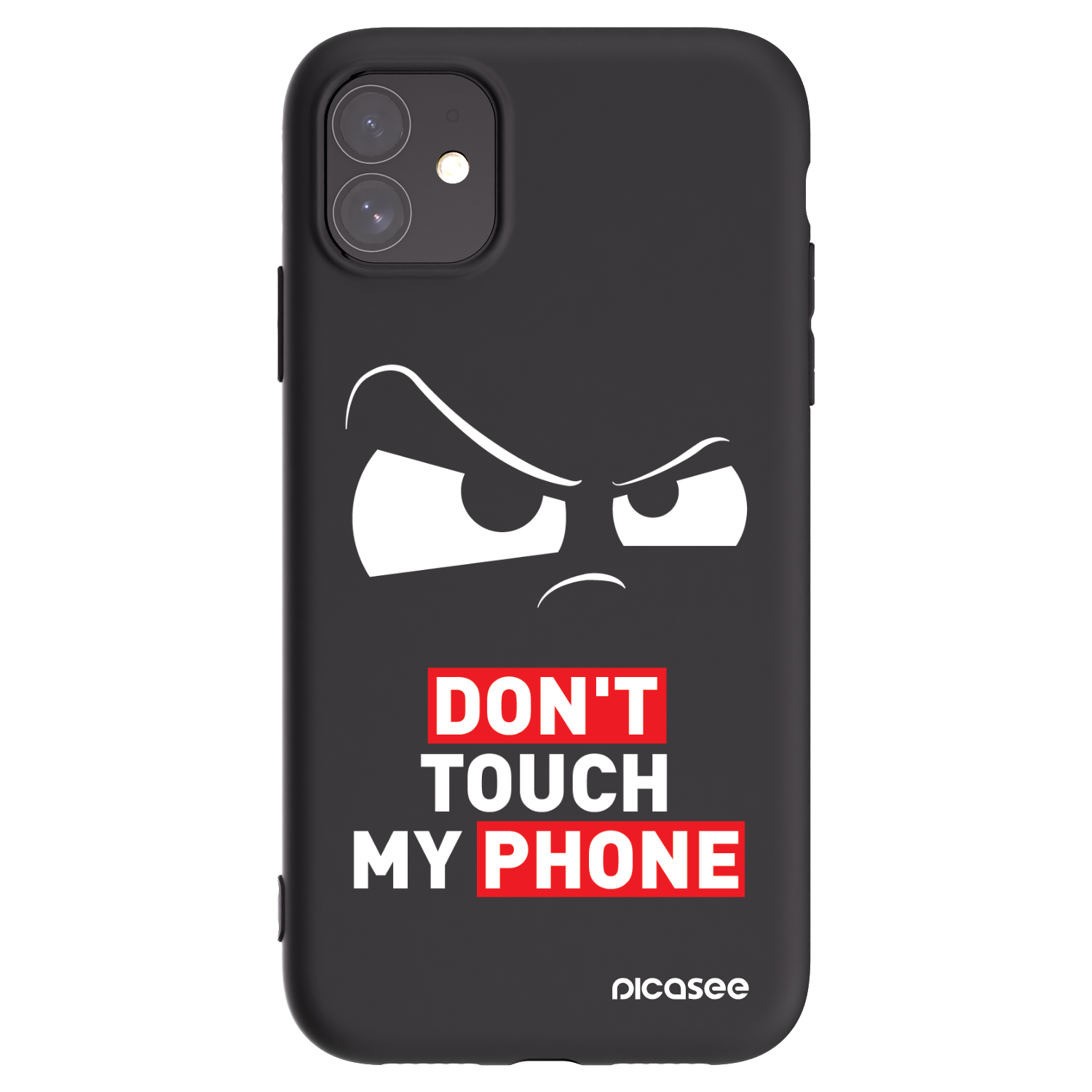 Picasee husă neagră din silicon pentru Apple iPhone 11 - Cloudy Eye - Transparent