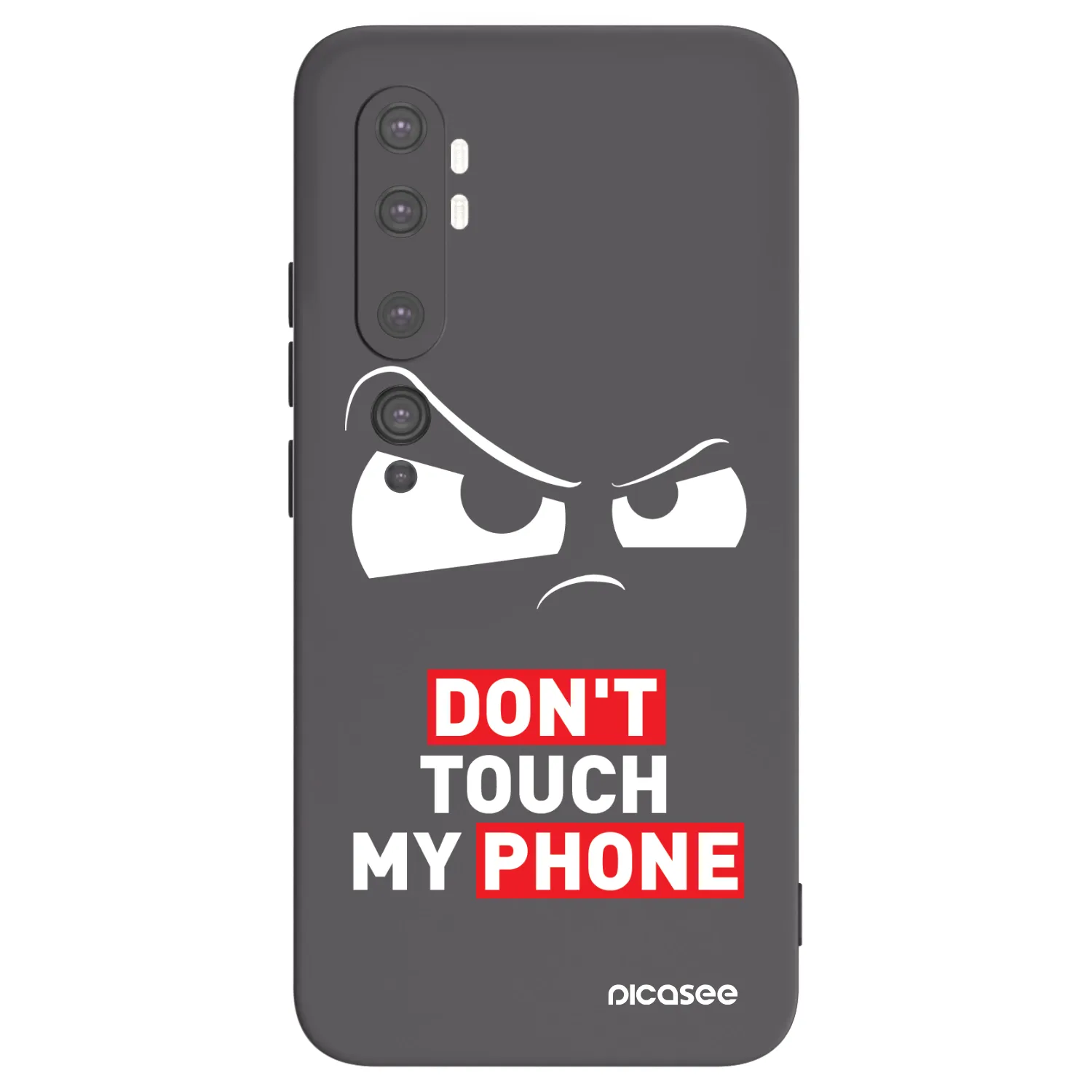 Picasee husă neagră din silicon pentru Xiaomi Mi Note 10 (Pro) - Cloudy Eye - Transparent