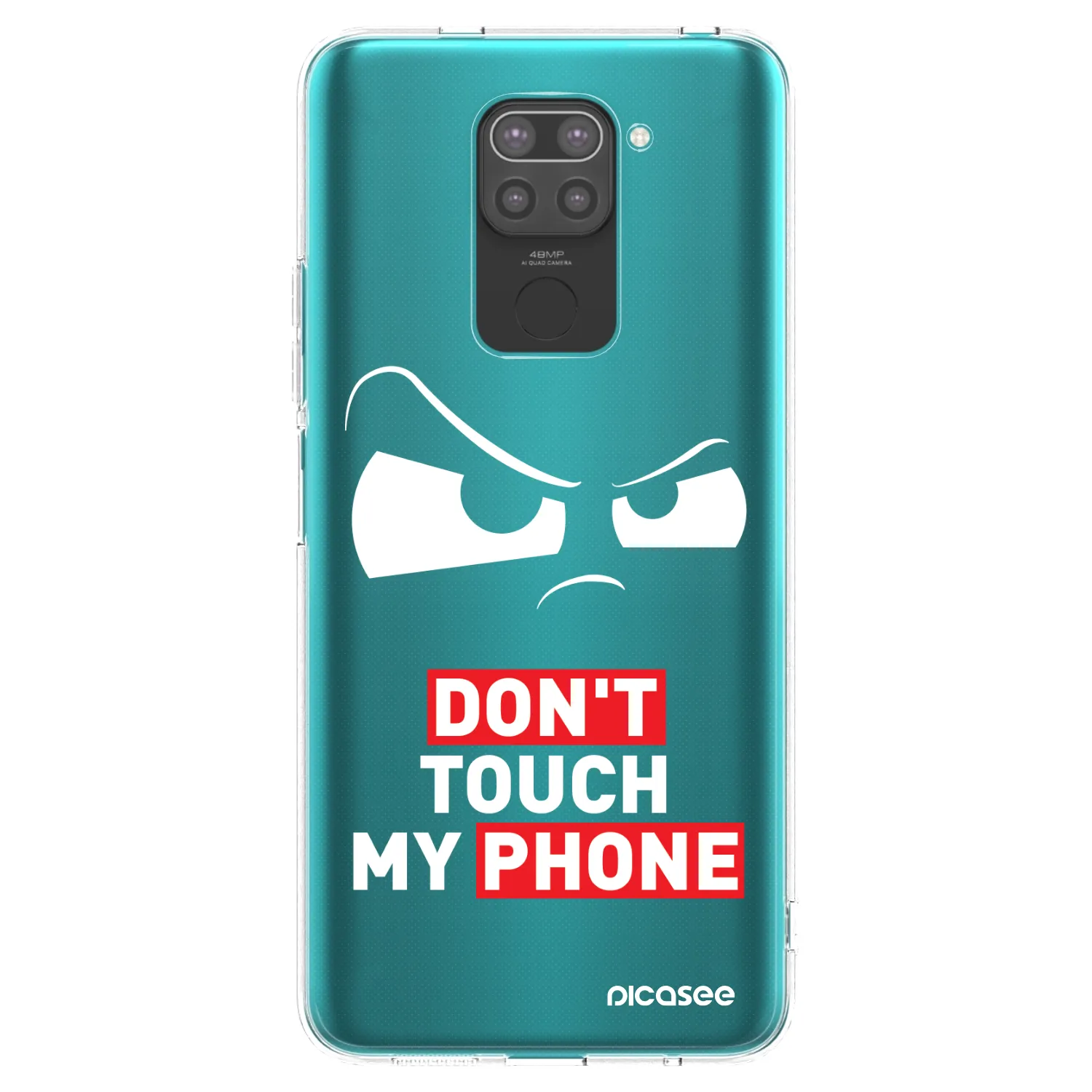 Picasee husă neagră din silicon pentru Xiaomi Redmi Note 9 - Cloudy Eye - Transparent