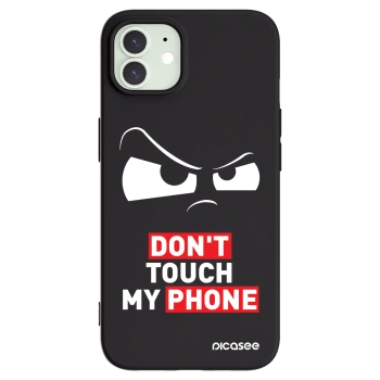 Picasee husă neagră din silicon pentru Apple iPhone 12 - Cloudy Eye - Transparent