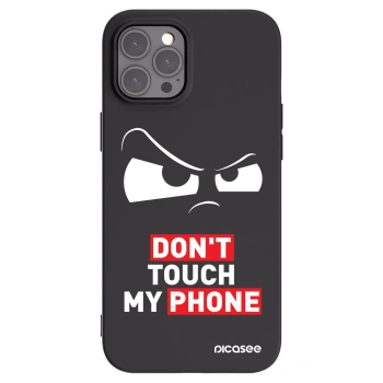 Picasee husă neagră din silicon pentru Apple iPhone 12 Pro Max - Cloudy Eye - Transparent