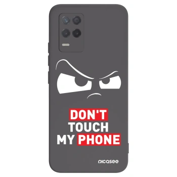 Picasee husă neagră din silicon pentru Realme 8 5G - Cloudy Eye - Transparent