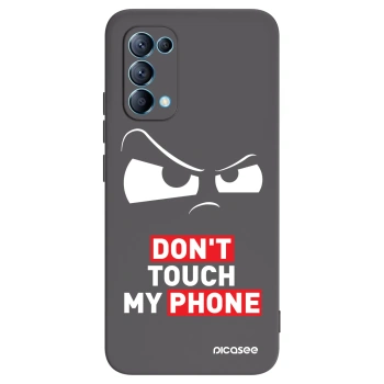 Picasee husă neagră din silicon pentru OPPO Reno 5 5G - Cloudy Eye - Transparent