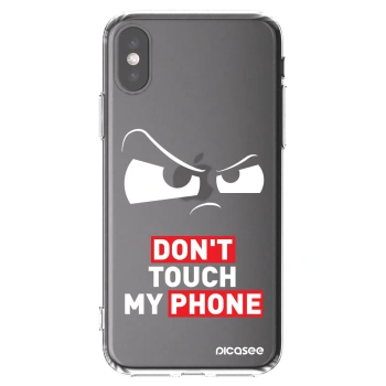 Picasee husă transparentă din silicon pentru Apple iPhone X/XS - Cloudy Eye - Transparent