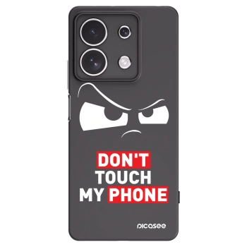 Picasee husă neagră din silicon pentru Xiaomi Redmi Note 13 4G - Cloudy Eye - Transparent