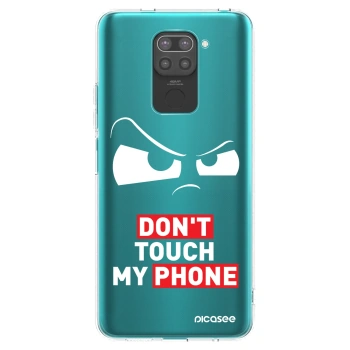 Picasee husă neagră din silicon pentru Xiaomi Redmi Note 9 - Cloudy Eye - Transparent