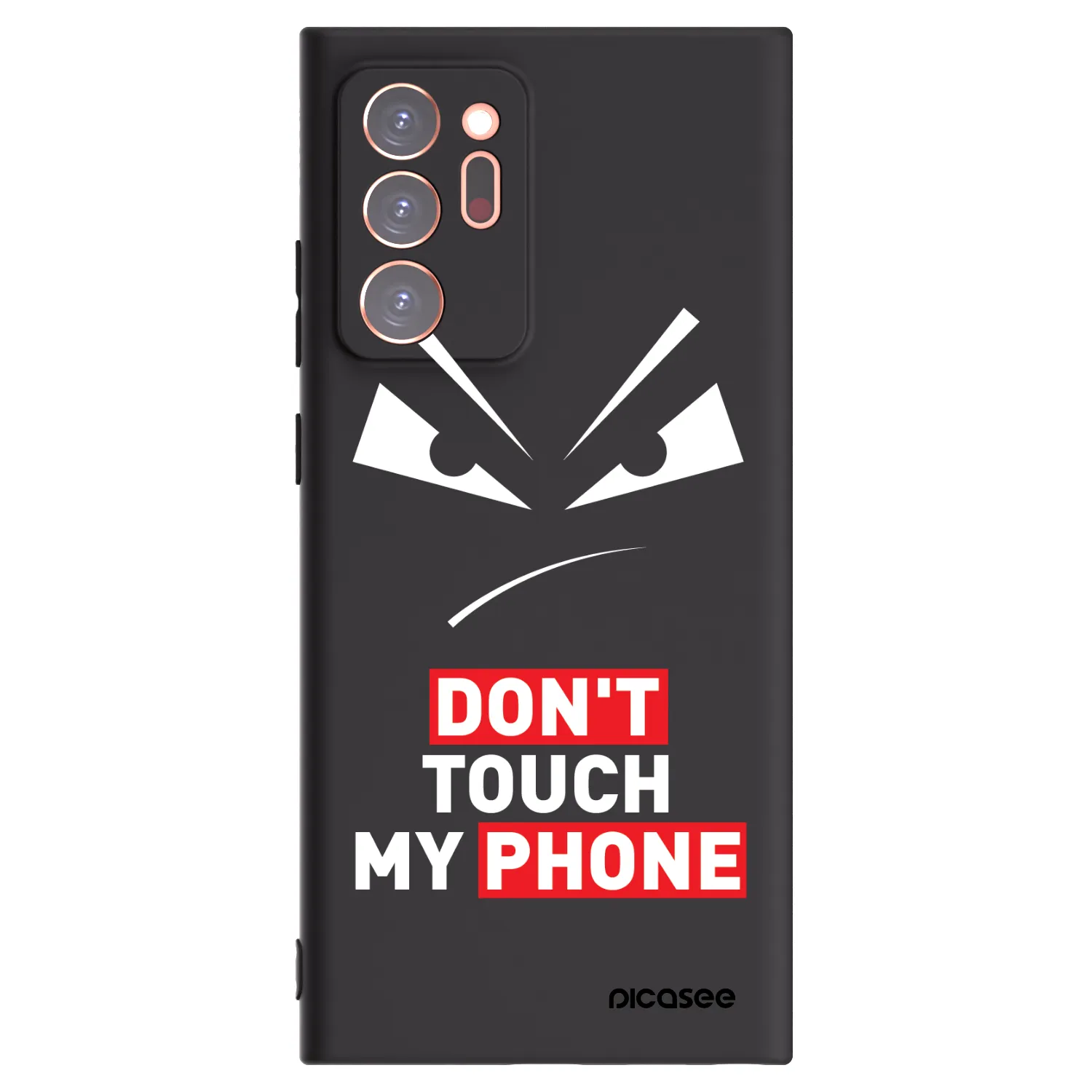 Picasee husă neagră din silicon pentru Samsung Galaxy Note 20 Ultra - Evil Eye - Transparent
