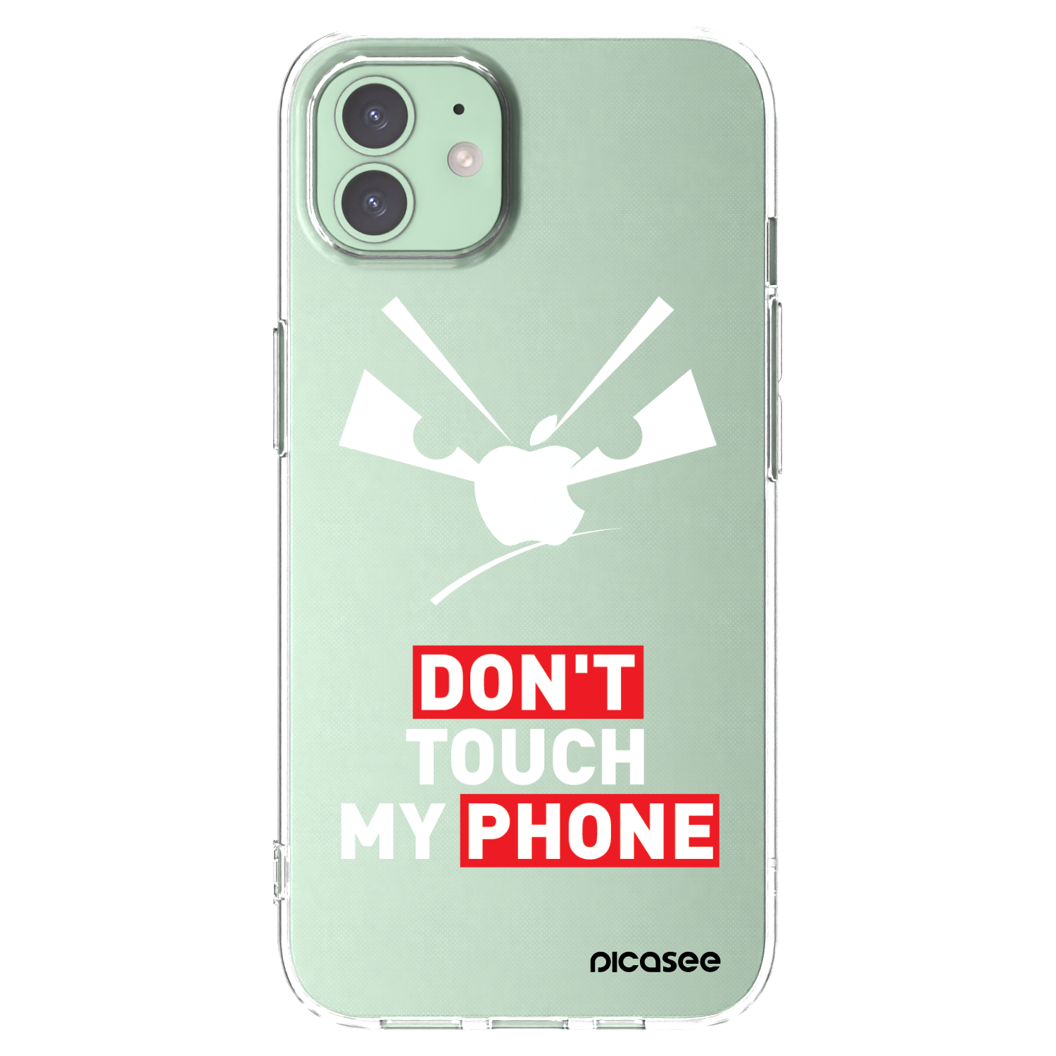 Picasee husă transparentă din silicon pentru Apple iPhone 12 Pro - Evil Eye - Transparent