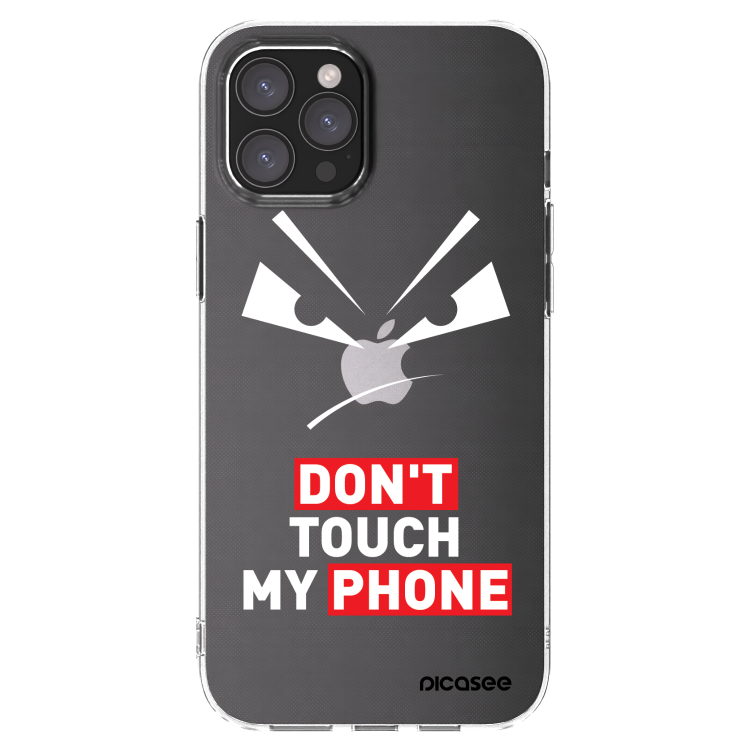 Picasee husă transparentă din silicon pentru Apple iPhone 12 Pro Max - Evil Eye - Transparent