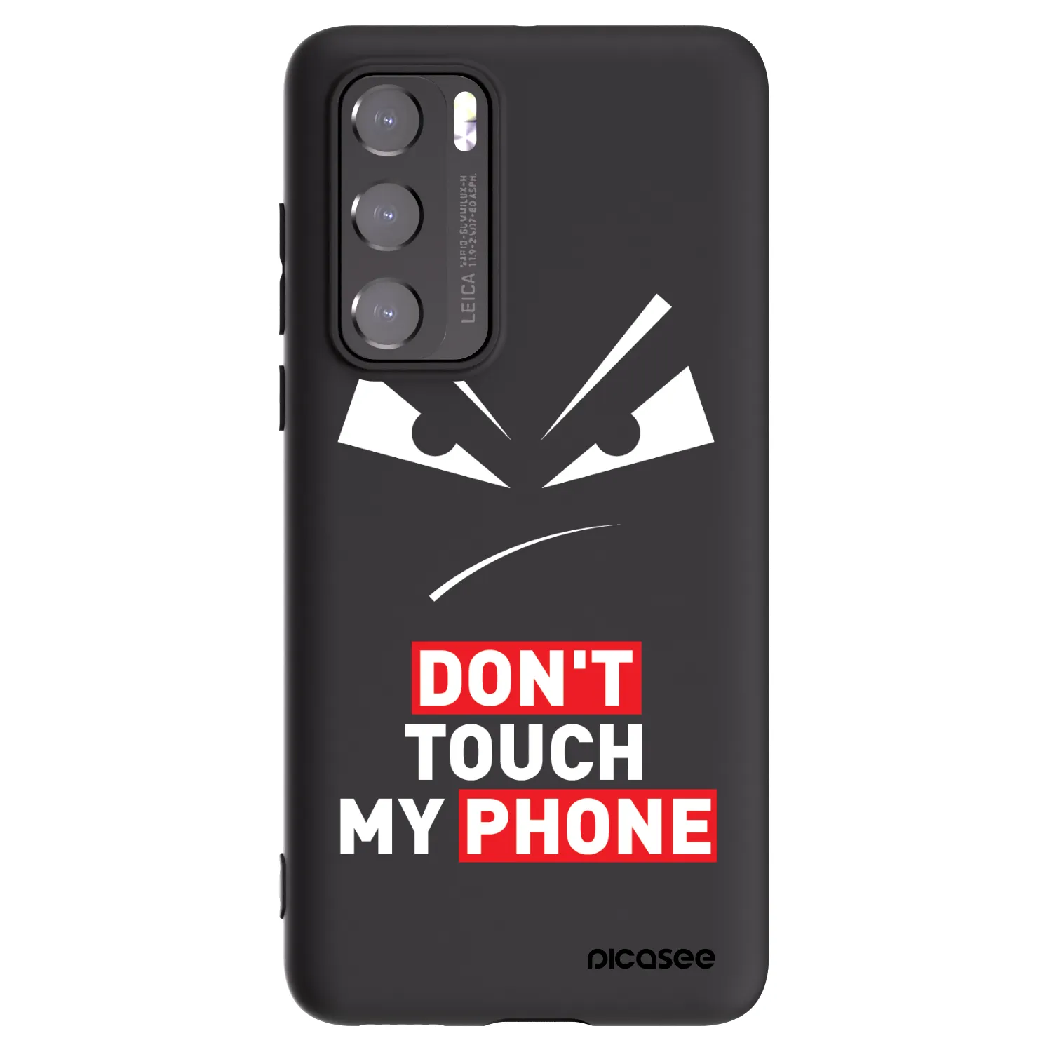 Picasee husă neagră din silicon pentru Huawei P40 - Evil Eye - Transparent