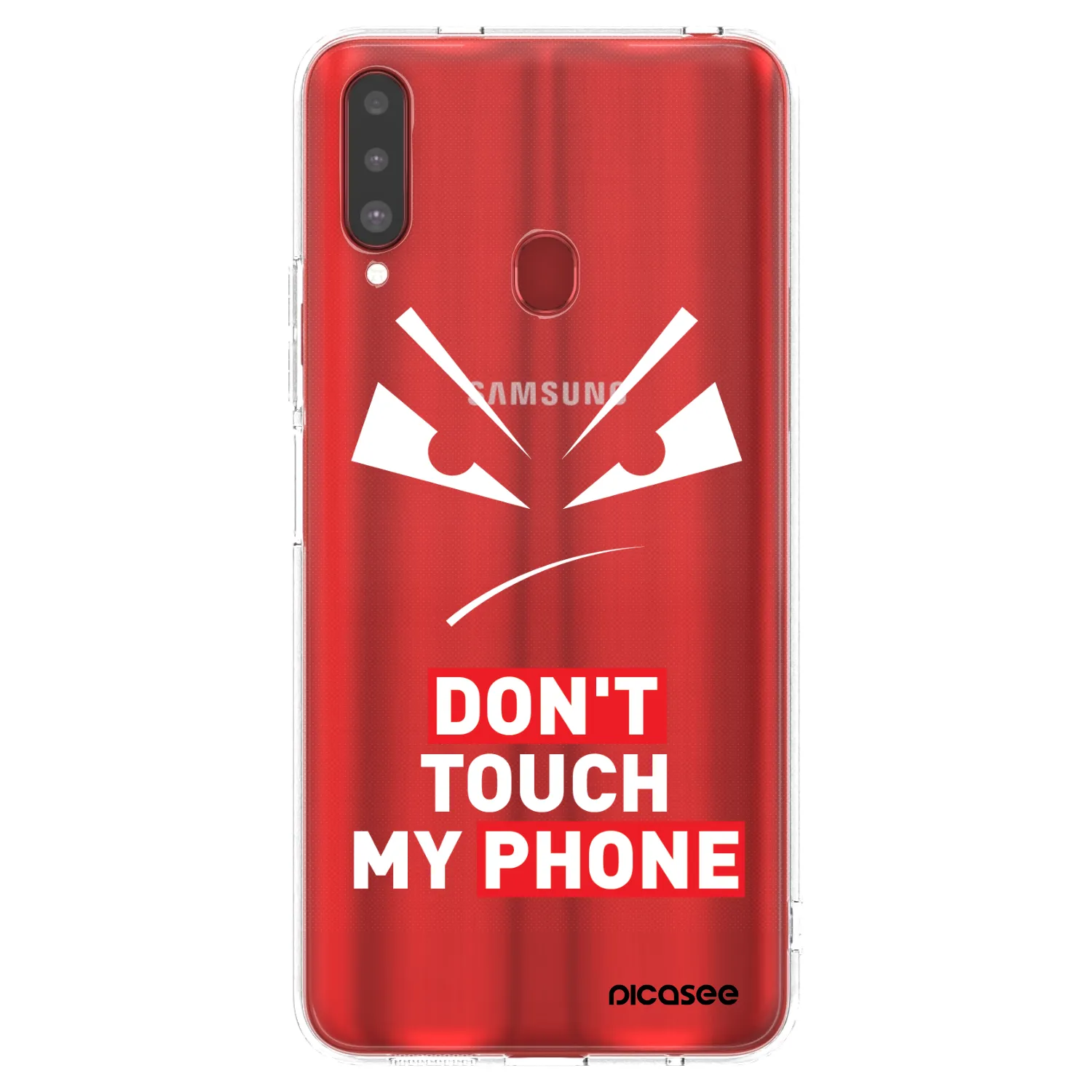 Picasee husă transparentă din silicon pentru Samsung Galaxy A20s - Evil Eye - Transparent