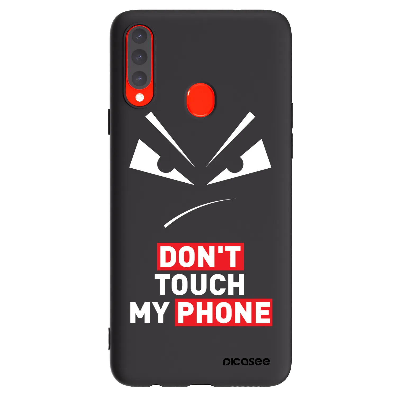 Picasee husă neagră din silicon pentru Samsung Galaxy A20s - Evil Eye - Transparent