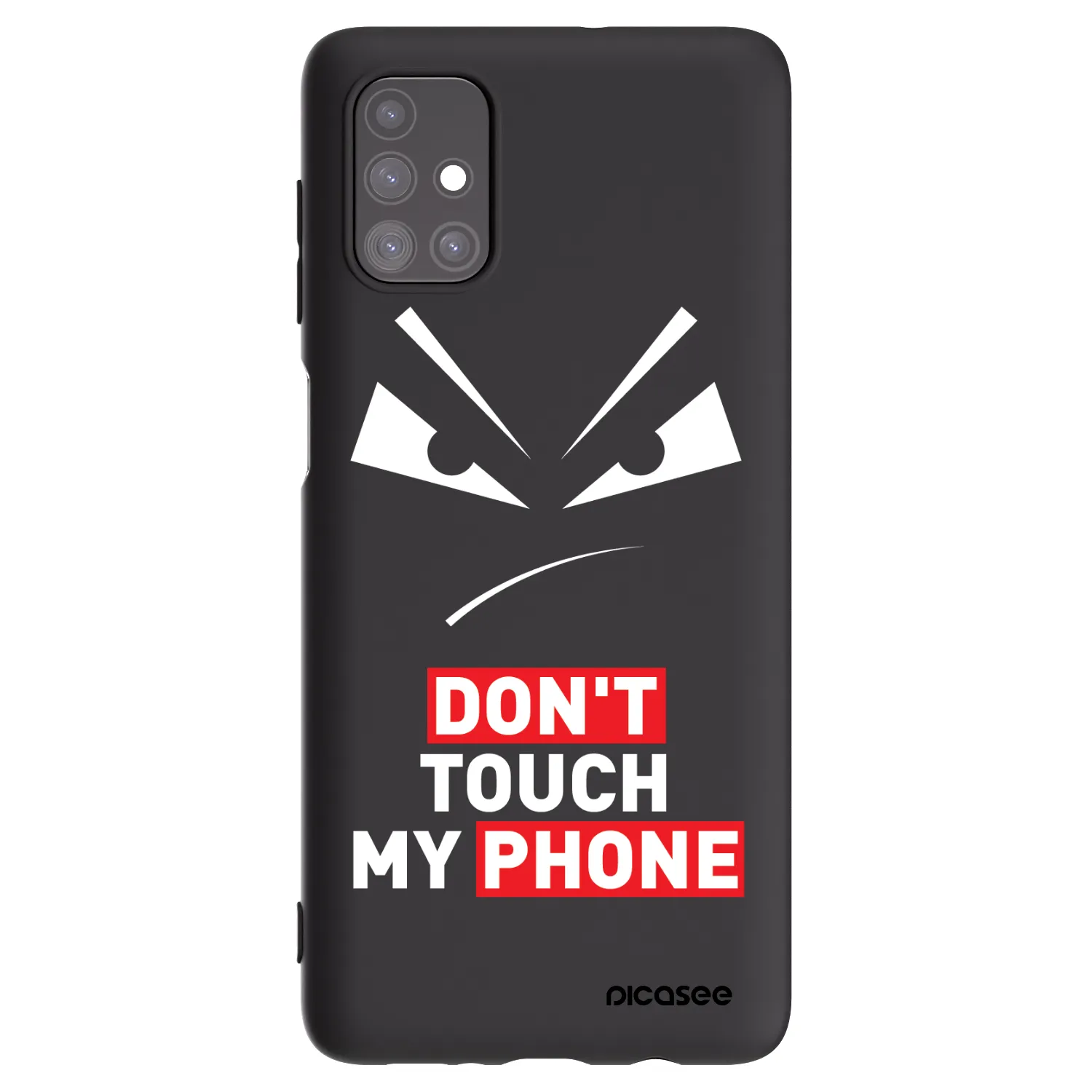 Picasee husă neagră din silicon pentru Samsung Galaxy M51 M515F - Evil Eye - Transparent