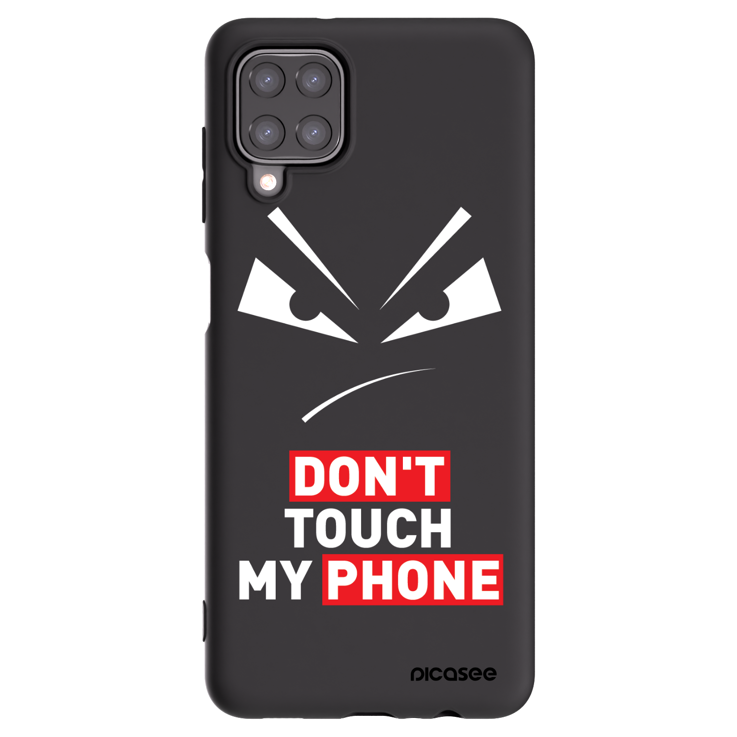Picasee husă neagră din silicon pentru Samsung Galaxy A12 A125F - Evil Eye - Transparent