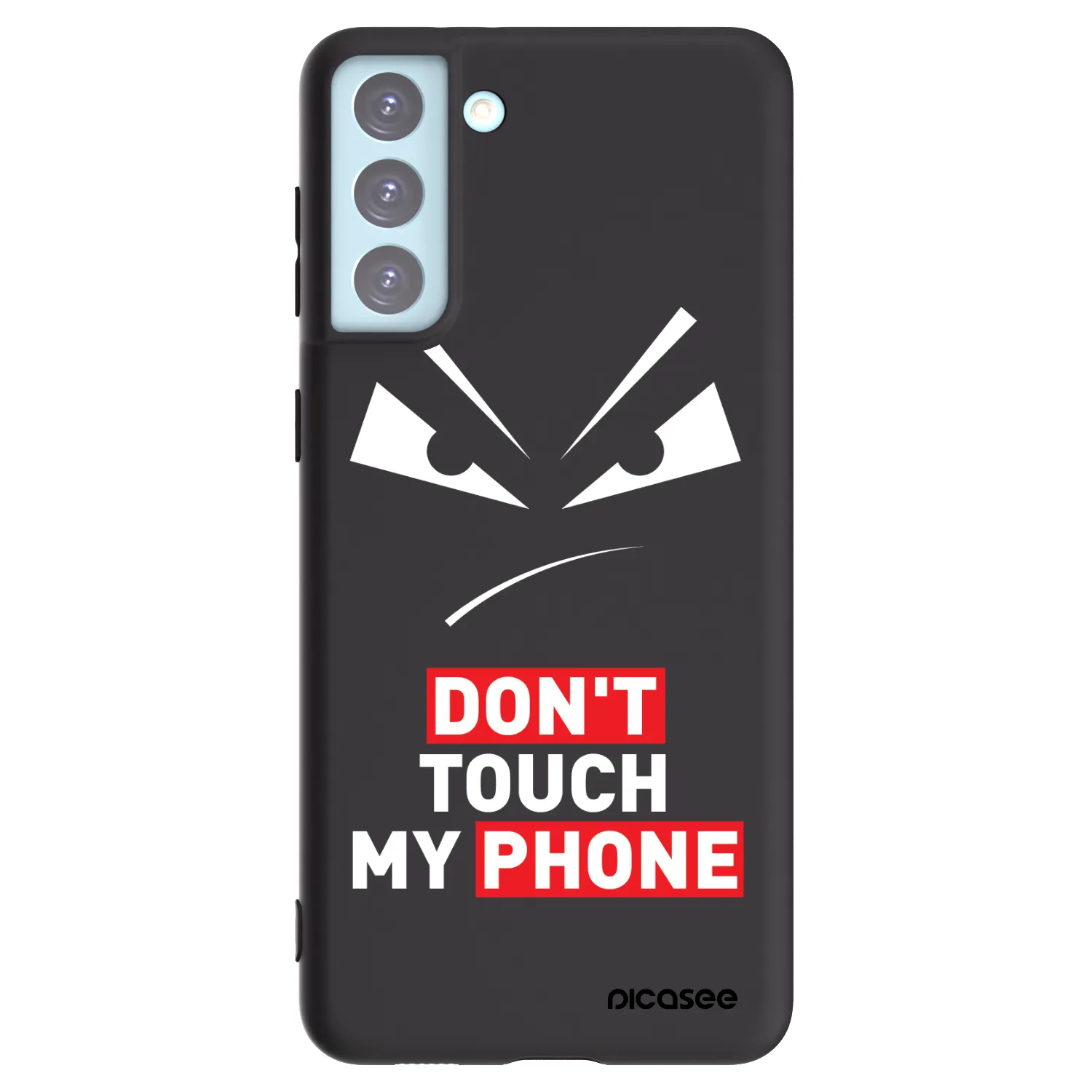 Picasee husă neagră din silicon pentru Samsung Galaxy S21+ 5G G996F - Evil Eye - Transparent