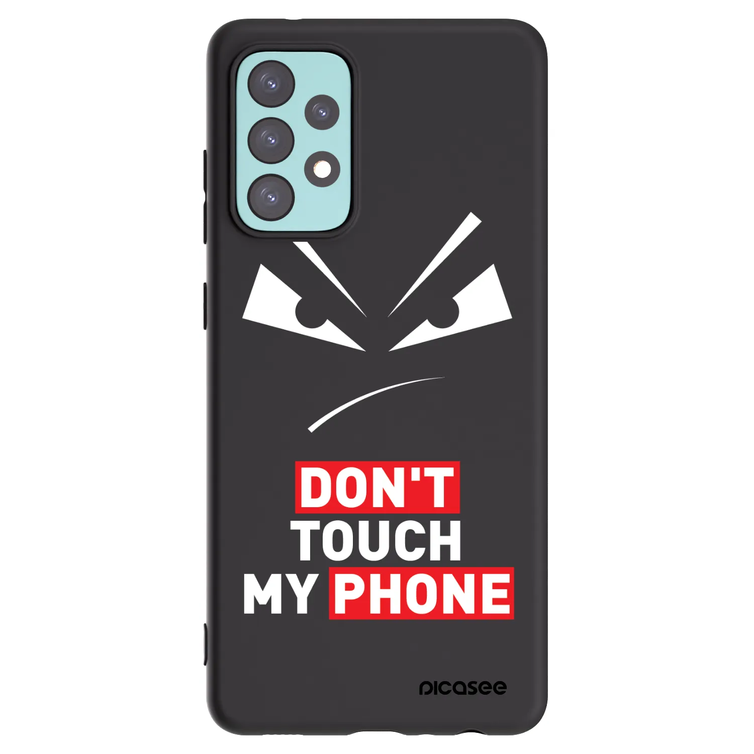 Picasee husă neagră din silicon pentru Samsung Galaxy A72 A725F - Evil Eye - Transparent