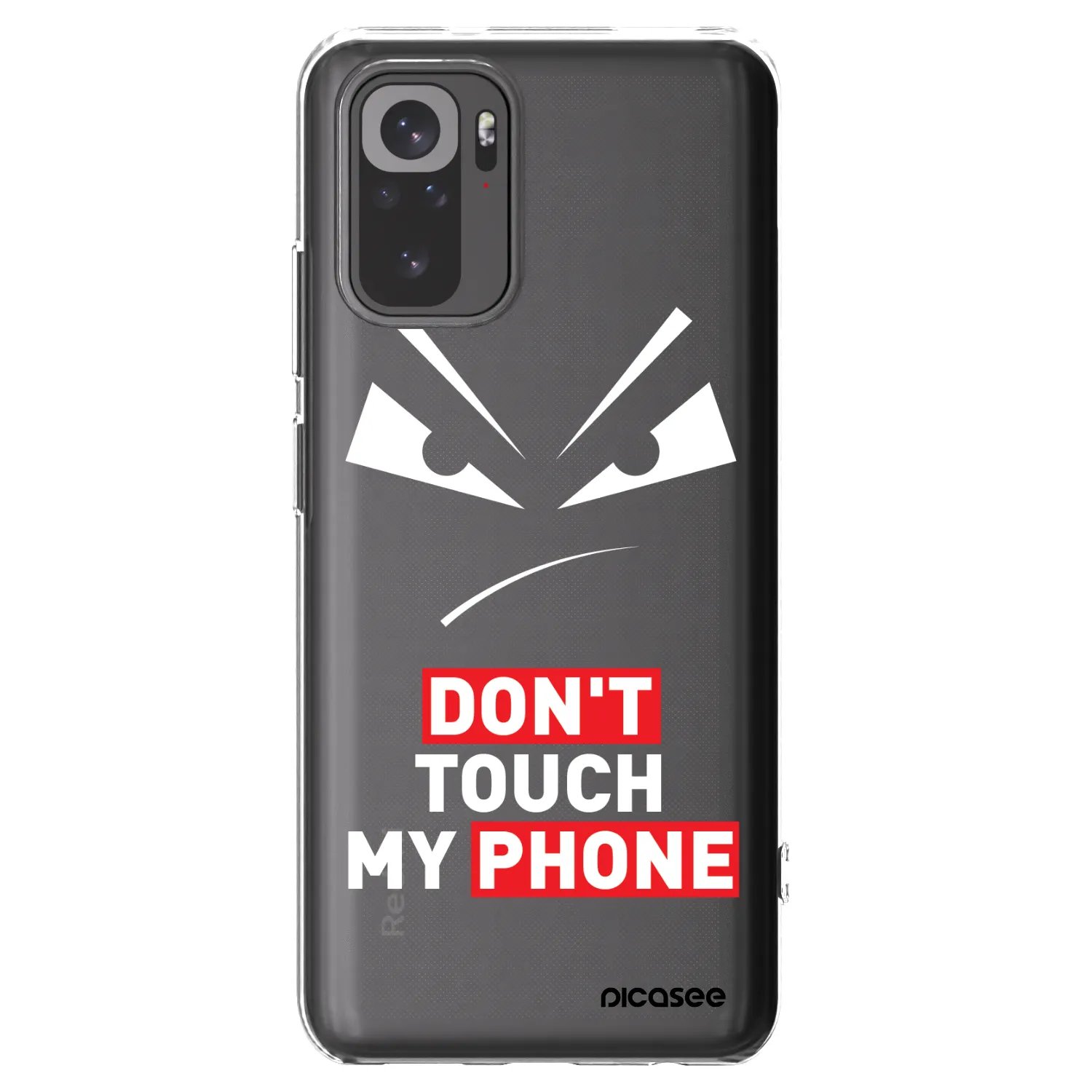 Picasee husă transparentă din silicon pentru Xiaomi Redmi Note 10S - Evil Eye - Transparent