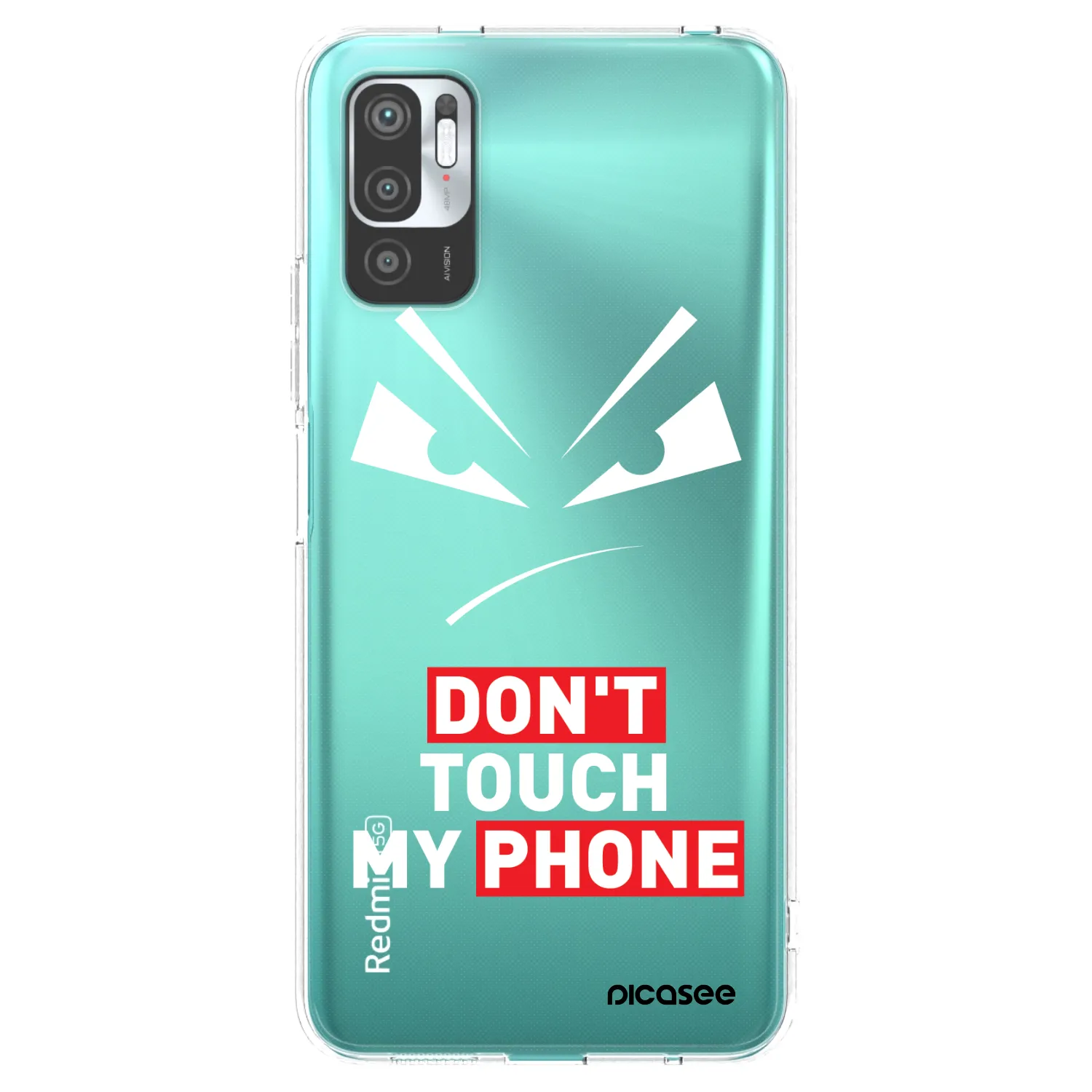 Picasee husă transparentă din silicon pentru Xiaomi Redmi Note 10 5G - Evil Eye - Transparent