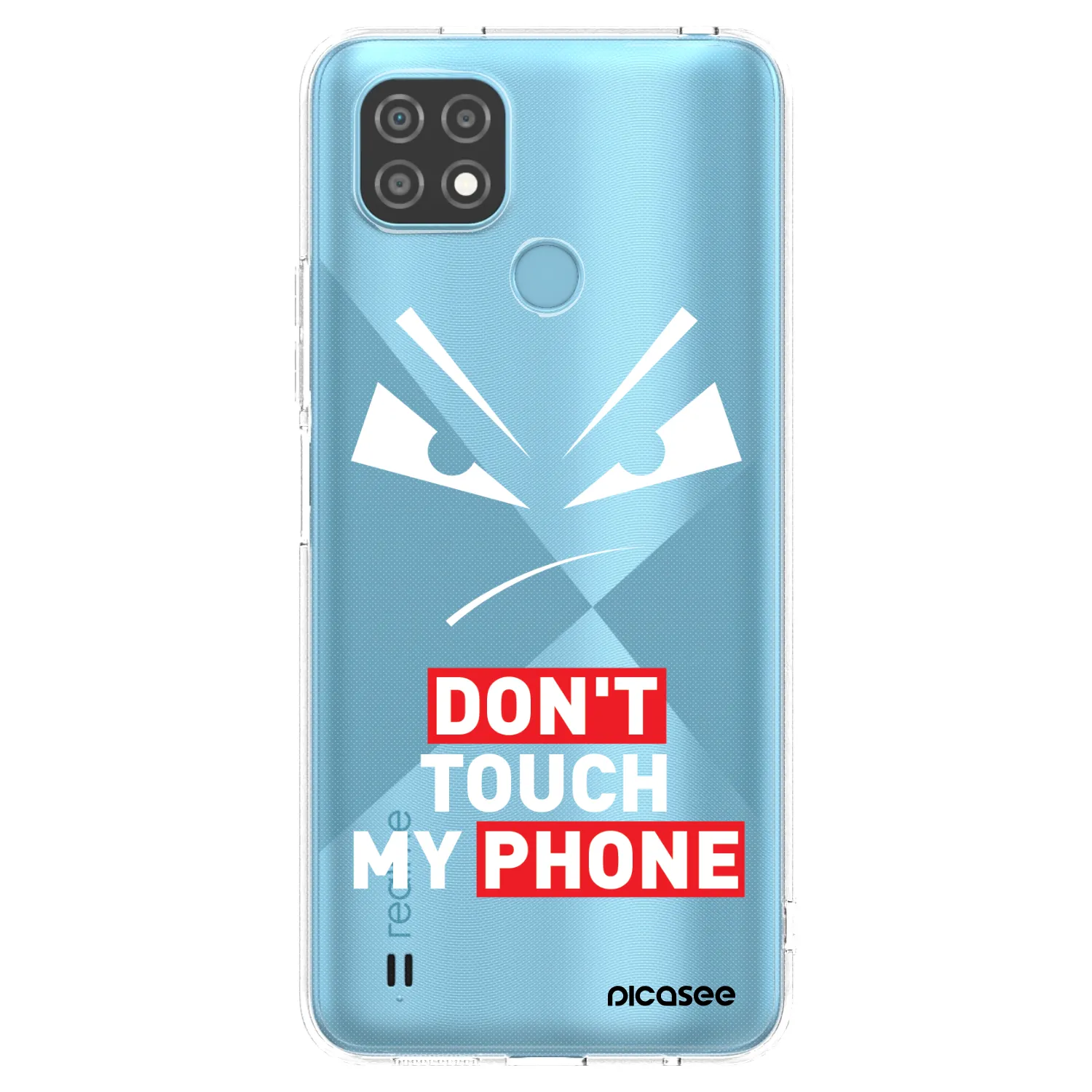Picasee husă transparentă din silicon pentru Realme C21 - Evil Eye - Transparent