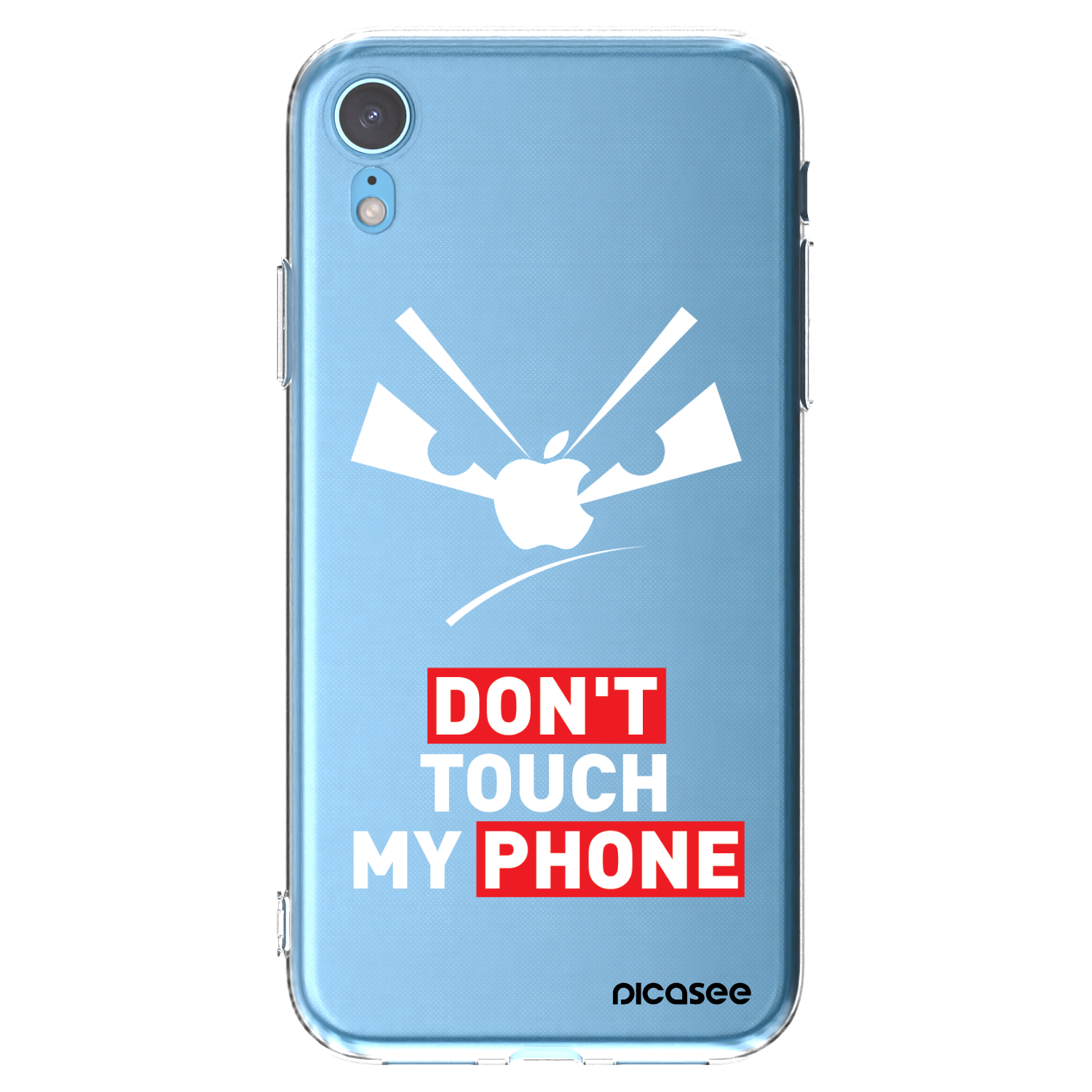 Picasee husă transparentă din silicon pentru Apple iPhone XR - Evil Eye - Transparent