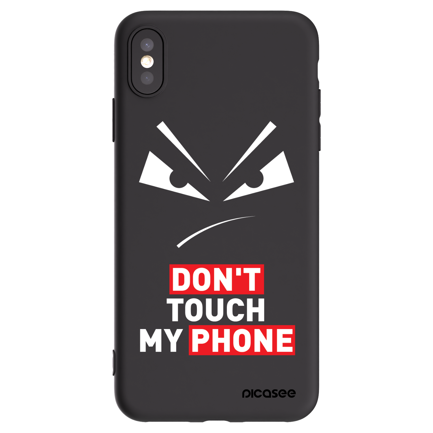 Picasee husă neagră din silicon pentru Apple iPhone XS Max - Evil Eye - Transparent