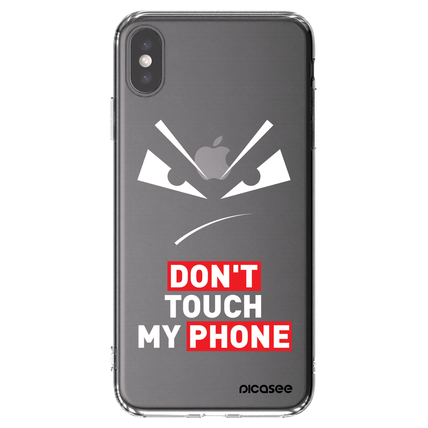 Picasee husă transparentă din silicon pentru Apple iPhone XS Max - Evil Eye - Transparent