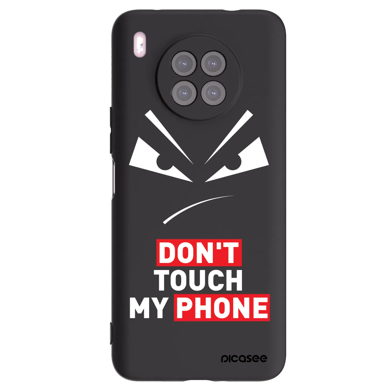 Picasee husă neagră din silicon pentru Huawei Nova 8i - Evil Eye - Transparent