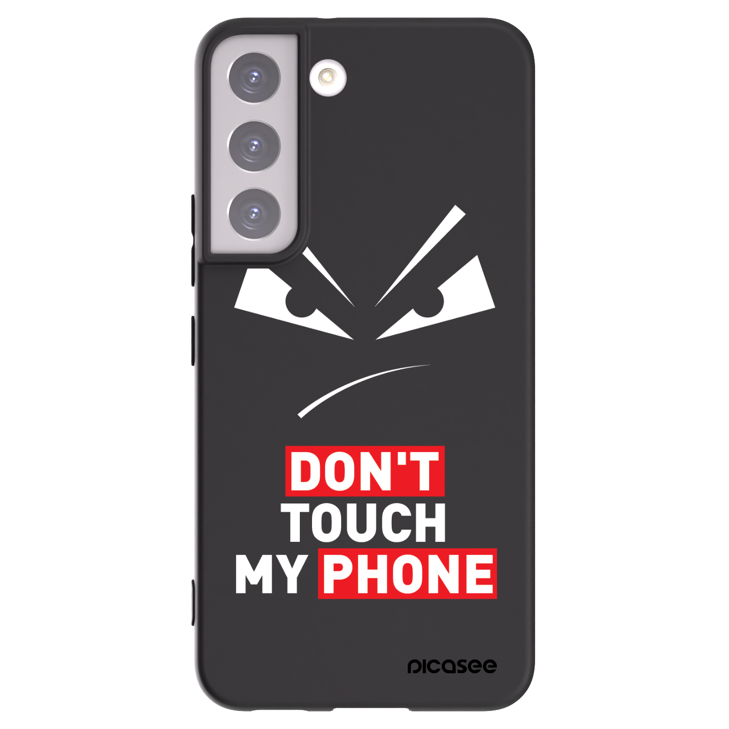 Picasee husă neagră din silicon pentru Samsung Galaxy S22 5G - Evil Eye - Transparent
