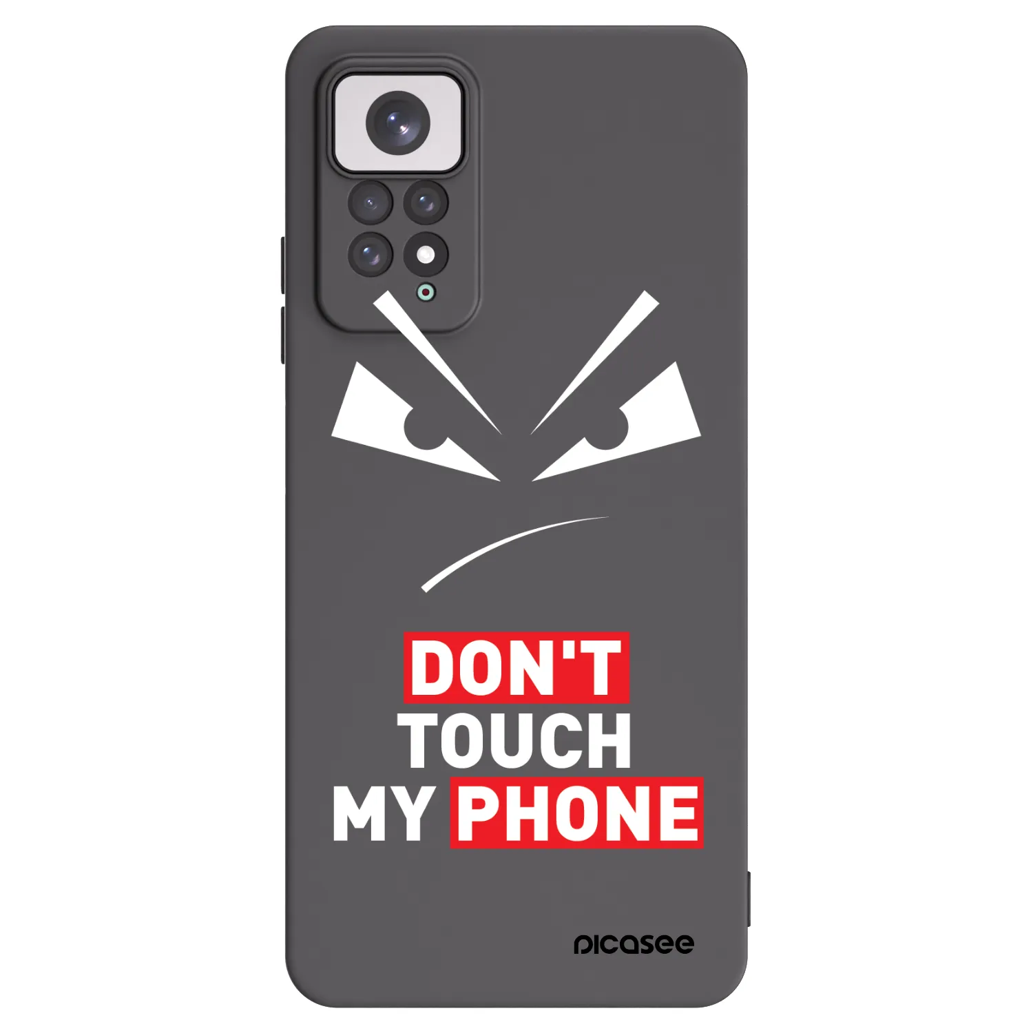 Picasee husă neagră din silicon pentru Xiaomi Redmi Note 11 - Evil Eye - Transparent