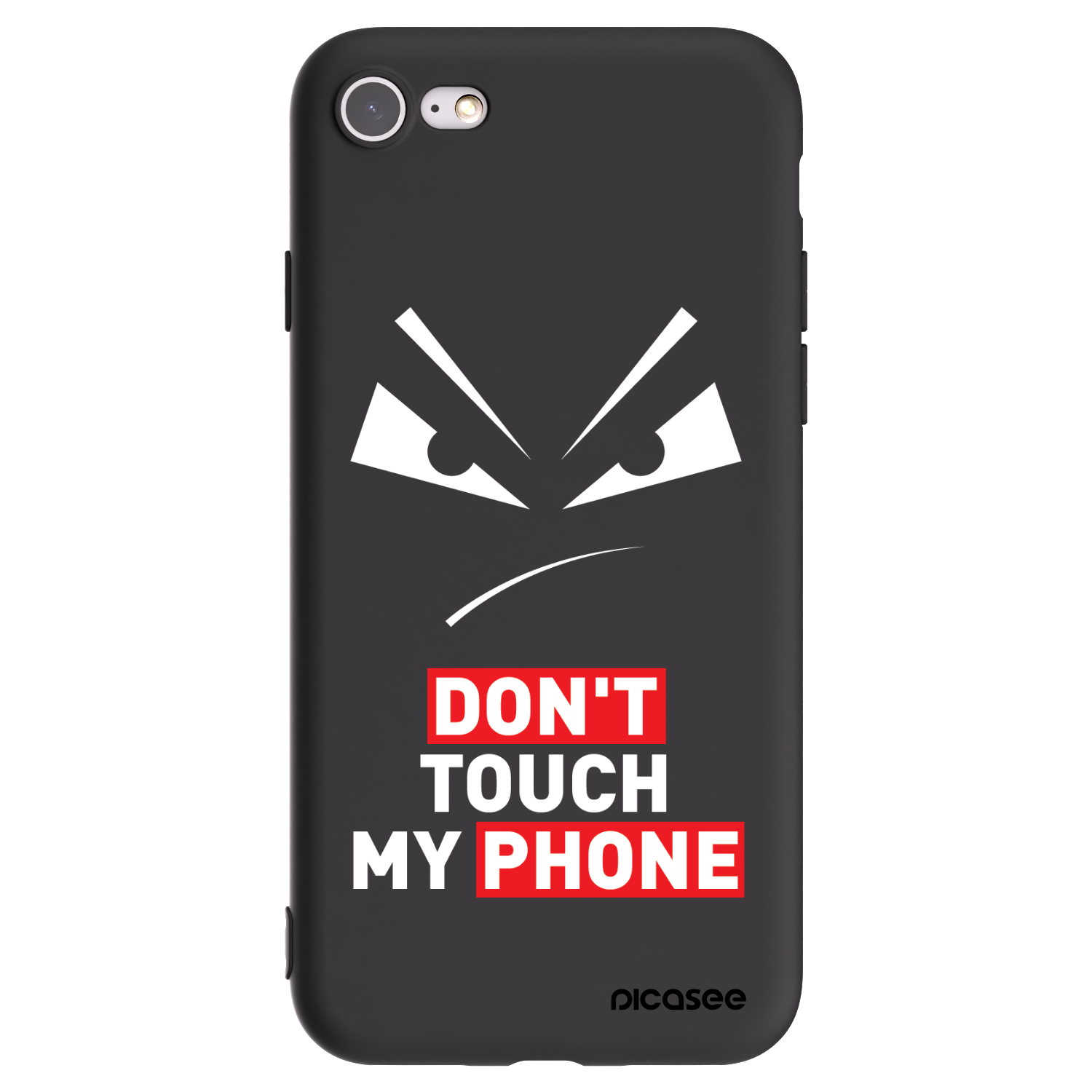 Picasee husă neagră din silicon pentru Apple iPhone SE 2022 - Evil Eye - Transparent