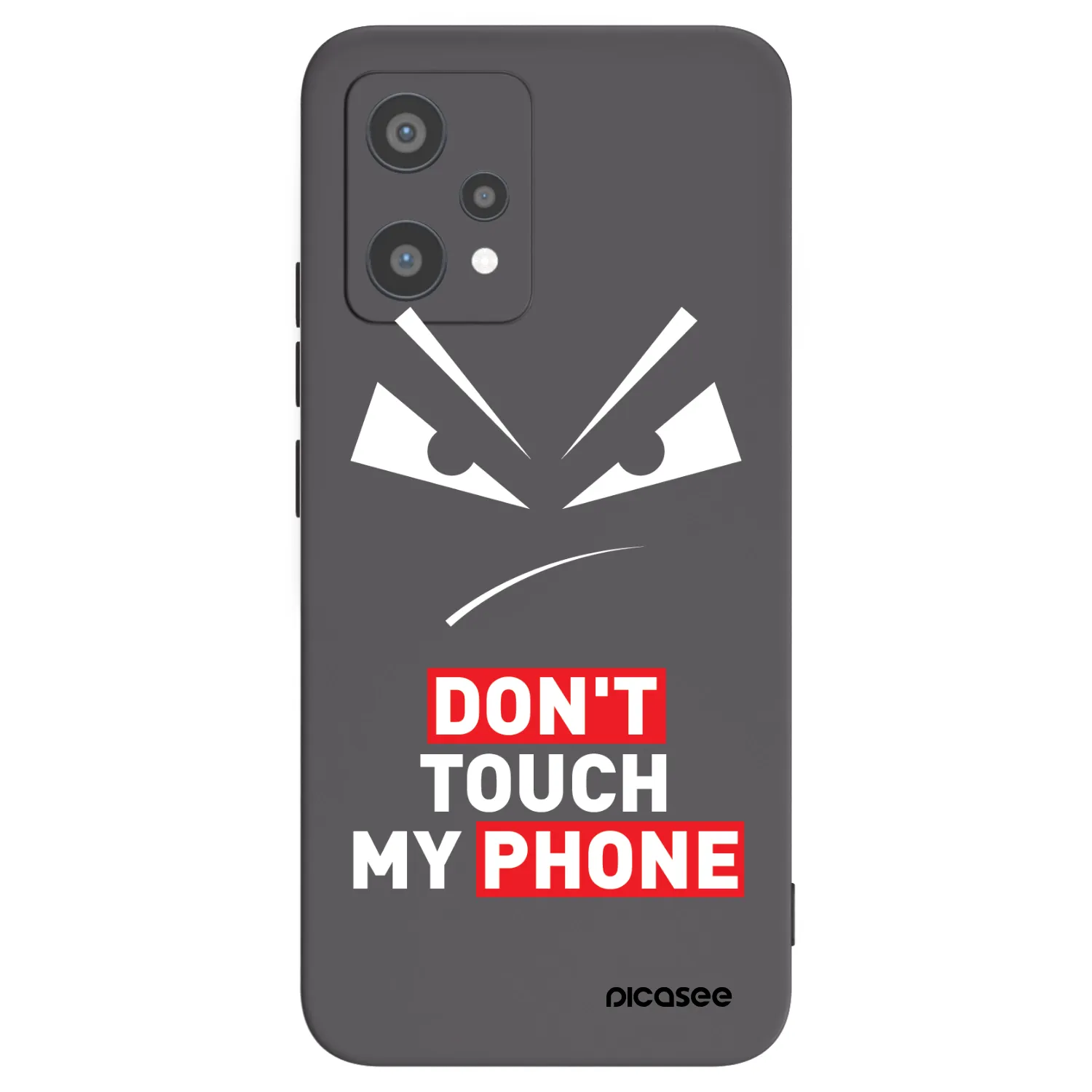 Picasee husă neagră din silicon pentru Realme 9 Pro 5G - Evil Eye - Transparent