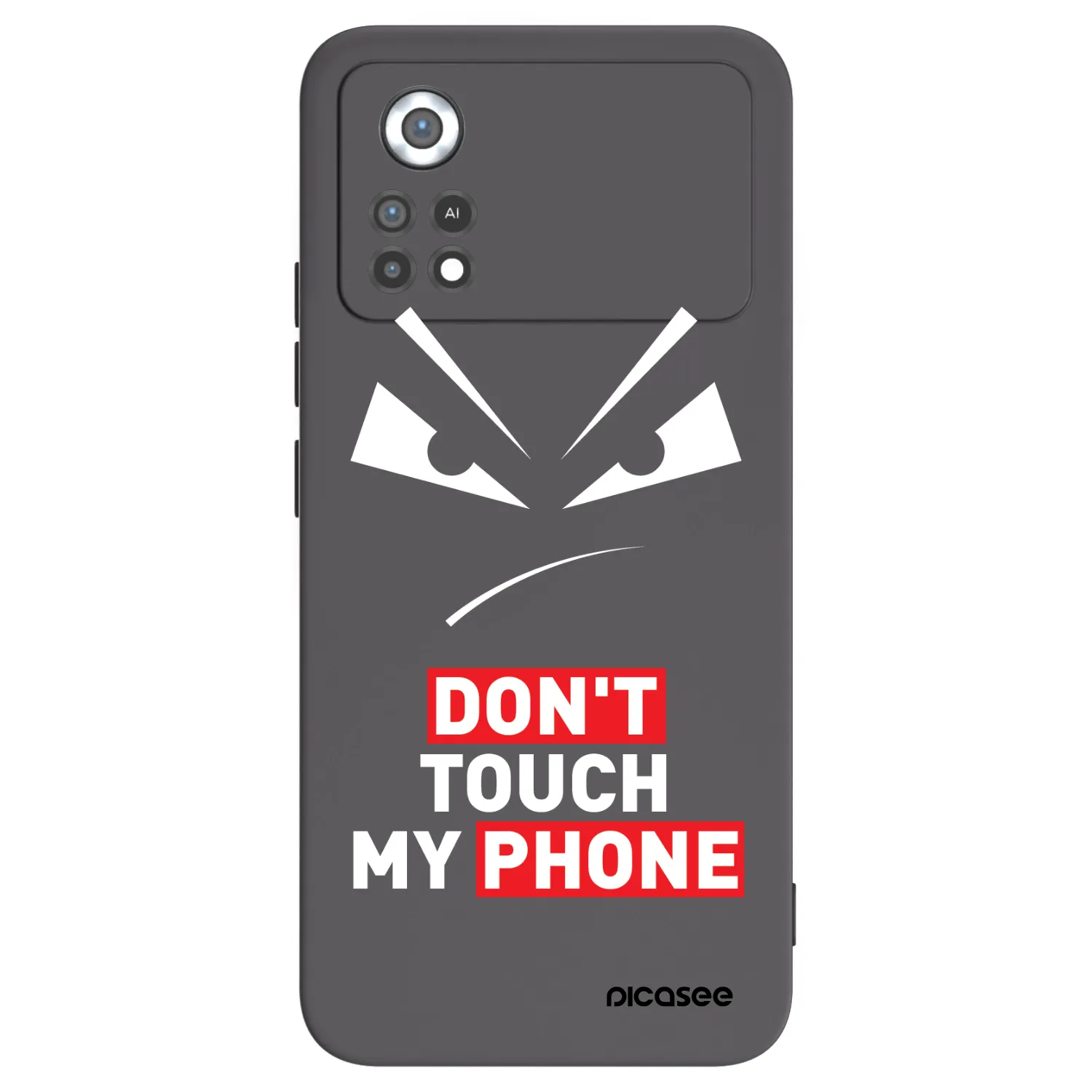 Picasee husă neagră din silicon pentru Xiaomi Poco X4 Pro 5G - Evil Eye - Transparent