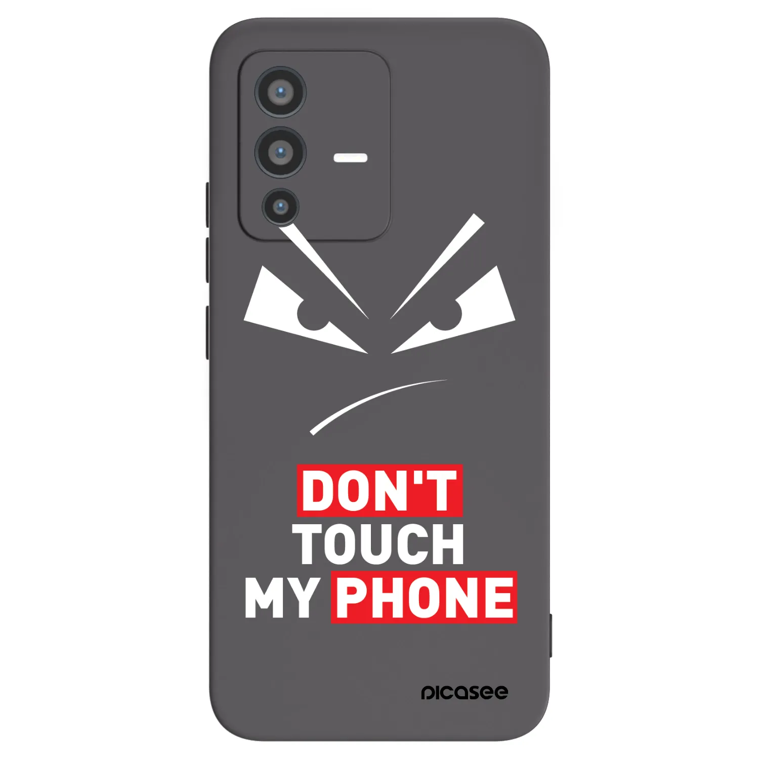 Picasee husă neagră din silicon pentru Vivo V23 5G - Evil Eye - Transparent